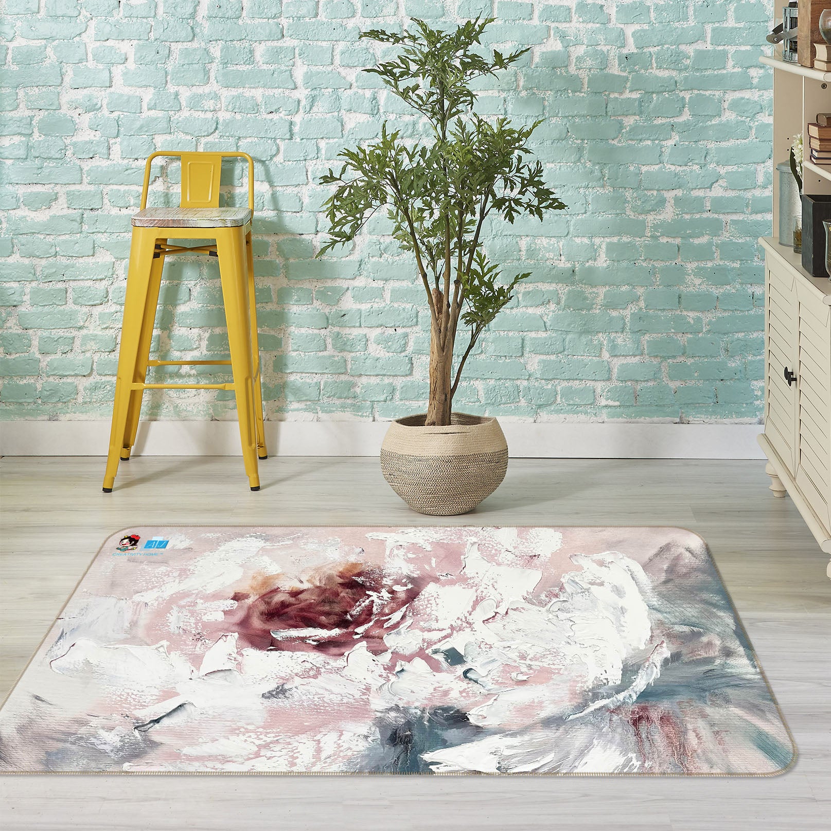 3D Painting Art Flower 4113 Skromova Marina Rug Non Slip Rug Mat