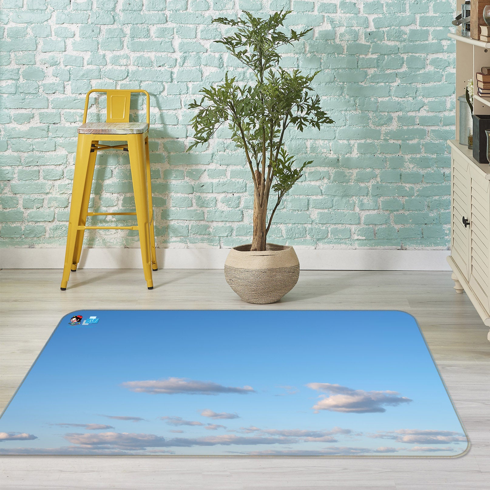 3D Sky Cloud 6765 Assaf Frank Rug Non Slip Rug Mat