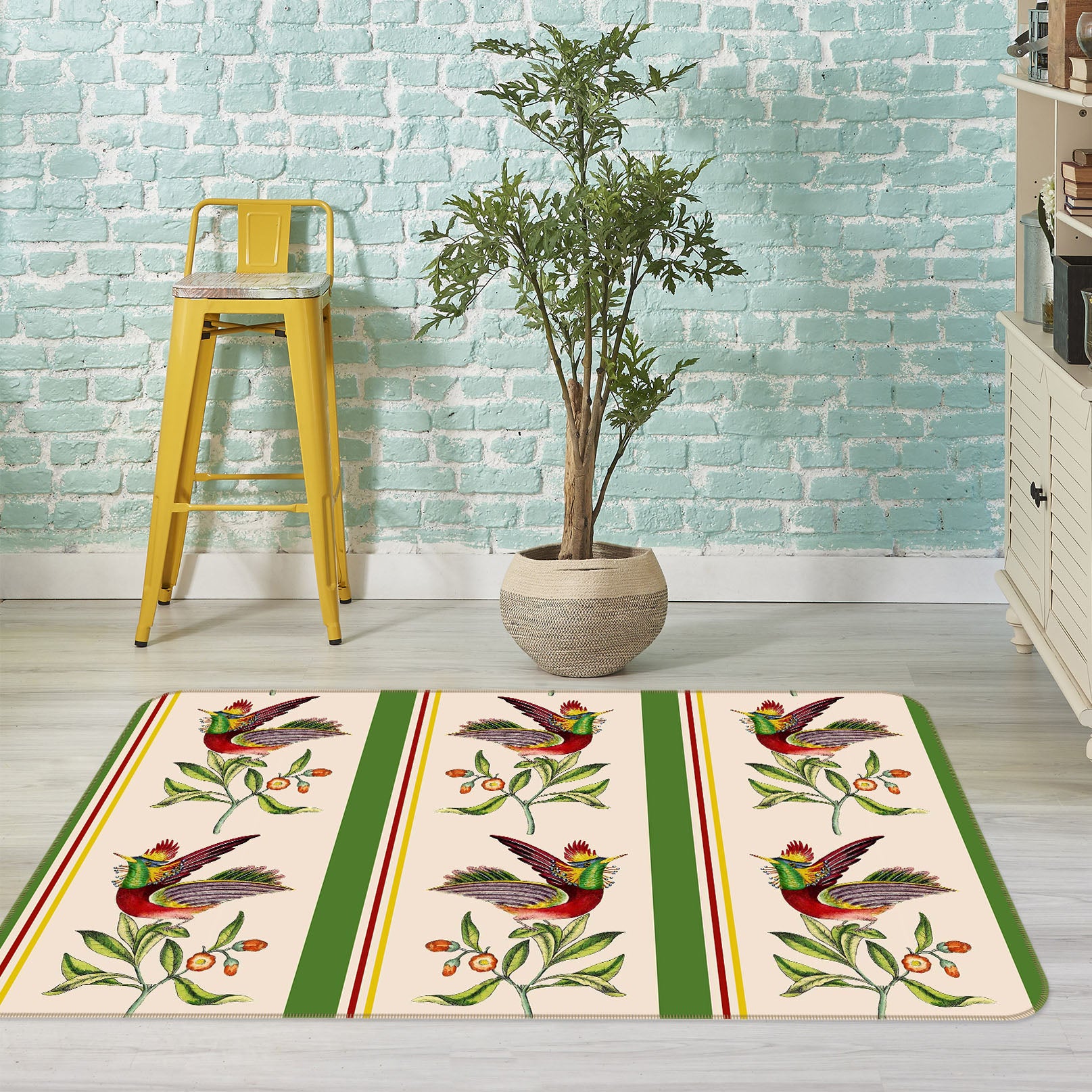 3D Leaf Dance 167 Uta Naumann Rug Non Slip Rug Mat