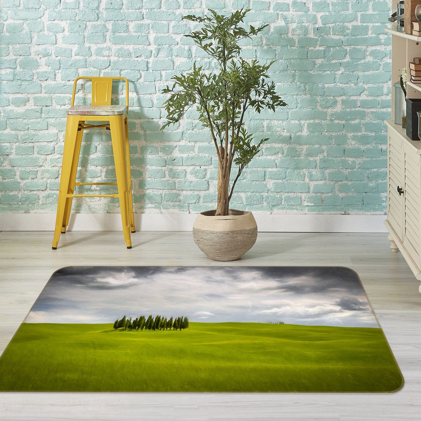 3D Green Grassland 1093 Marco Carmassi Rug Non Slip Rug Mat Mat AJ Creativity Home 