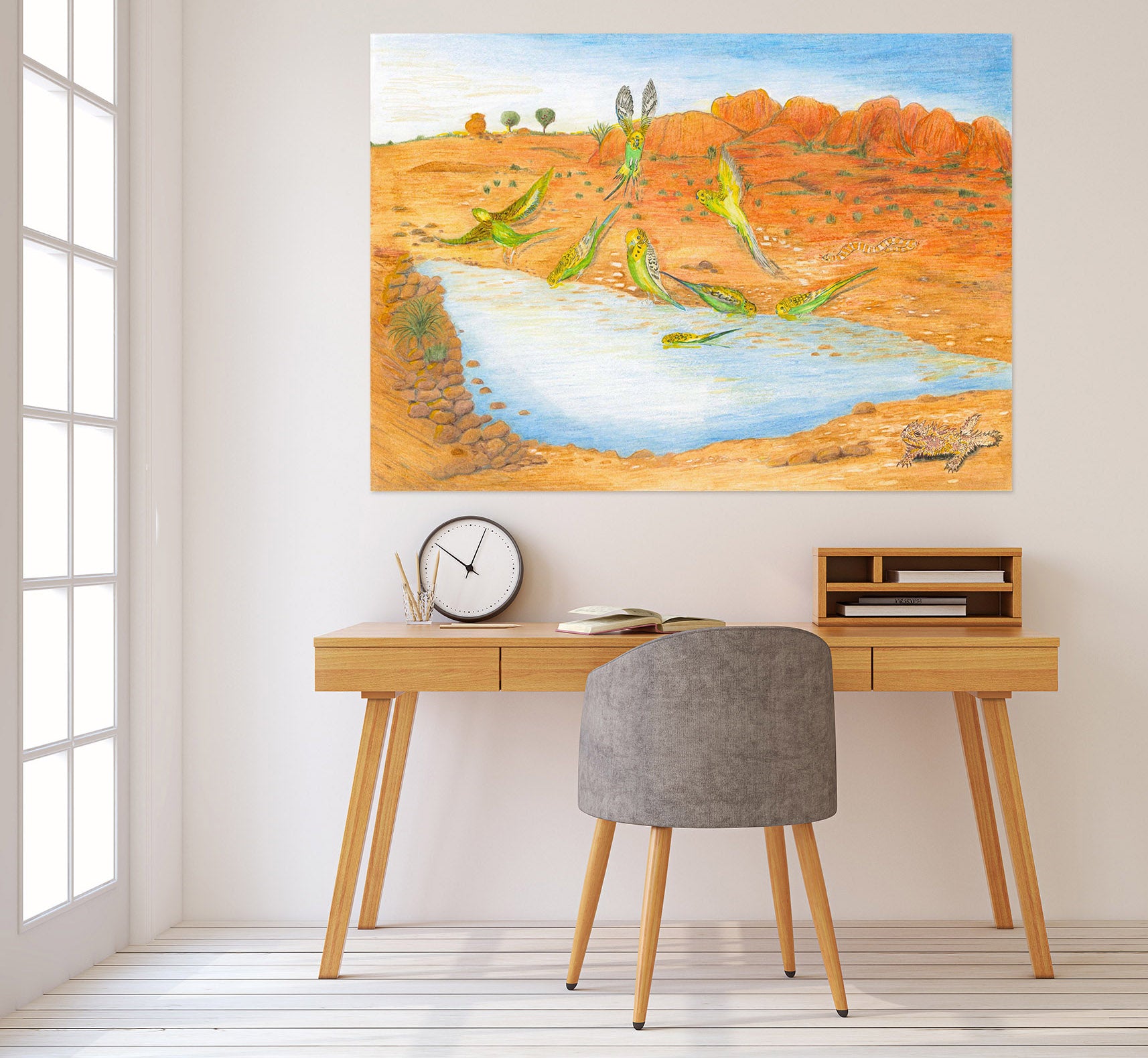 3D Desert Oasis 012 Michael Sewell Wall Sticker