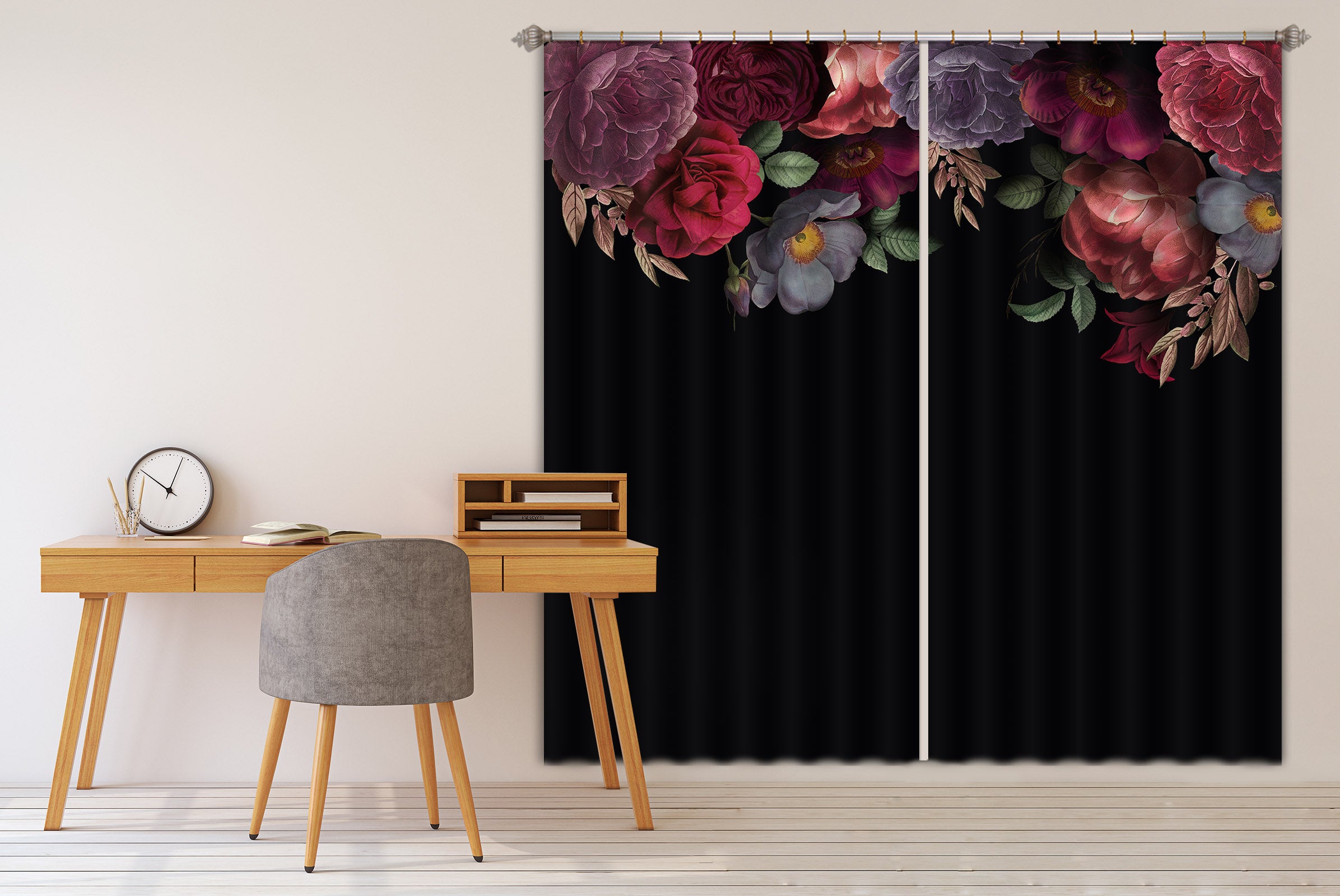 3D Peony Fragrance 207 Uta Naumann Curtain Curtains Drapes