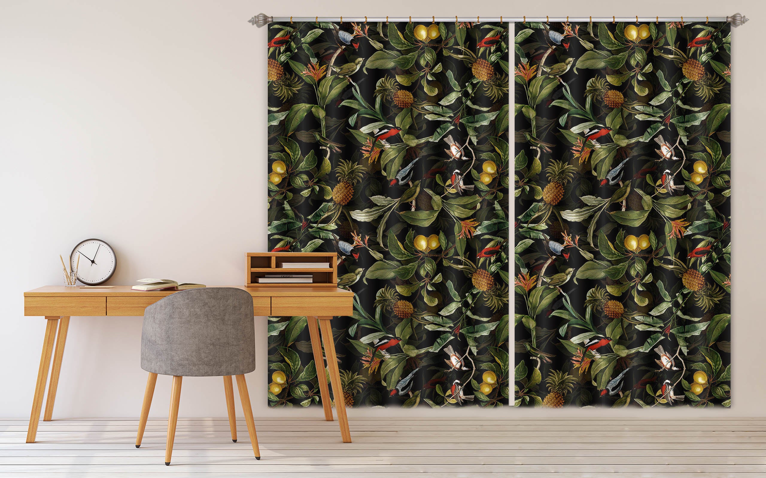 3D Lush Foliage 123 Uta Naumann Curtain Curtains Drapes