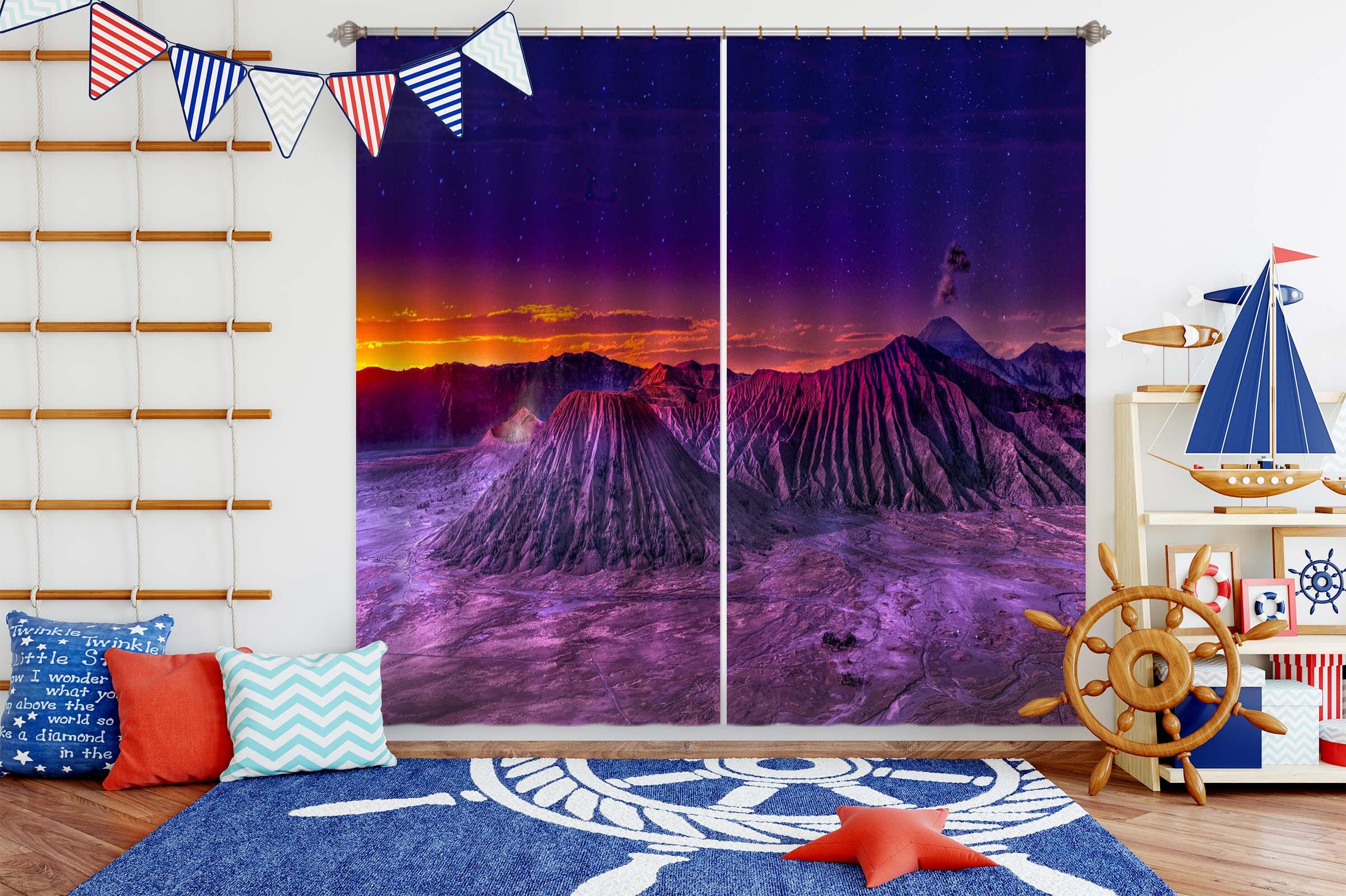 3D Mountains 141 Marco Carmassi Curtain Curtains Drapes Curtains AJ Creativity Home 