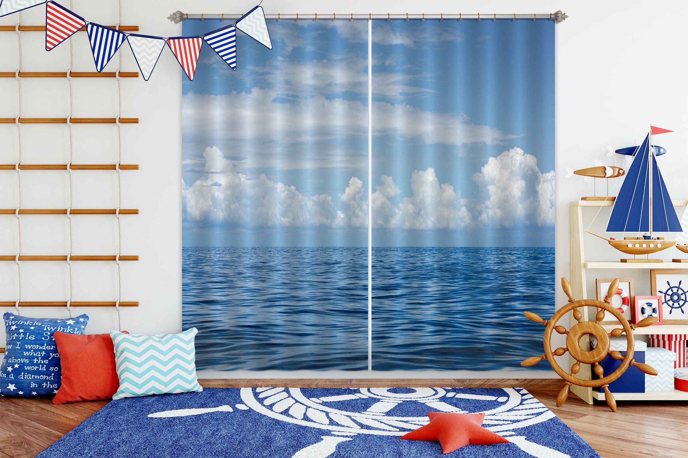 3D Crystal Clear Water 113 Marco Carmassi Curtain Curtains Drapes Curtains AJ Creativity Home 