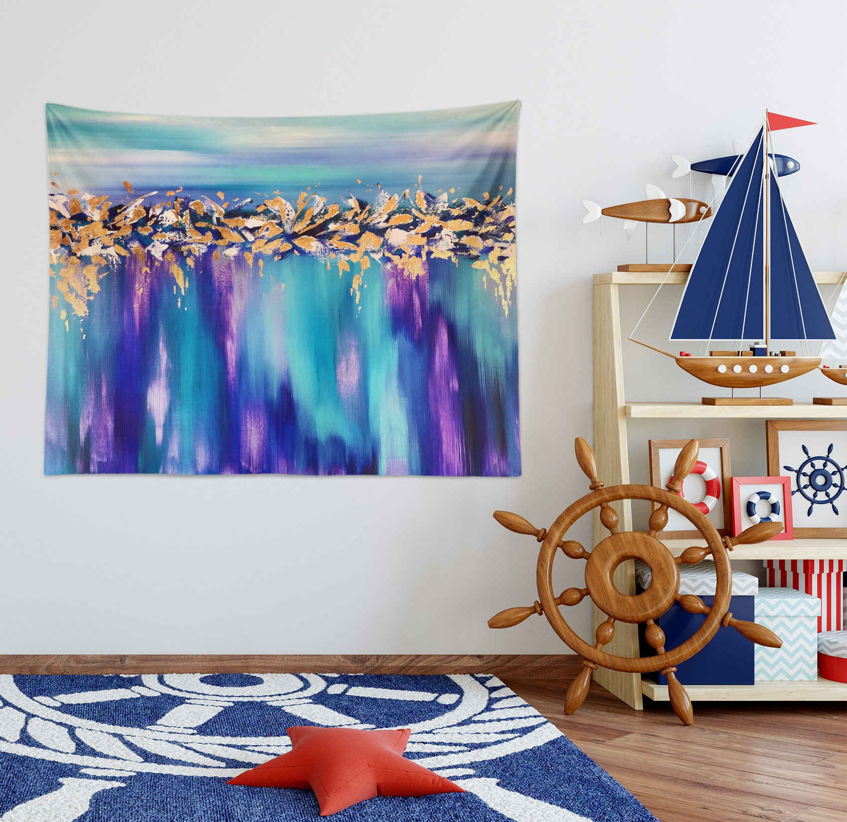 3D Dream Blue 3483 Skromova Marina Tapestry Hanging Cloth Hang