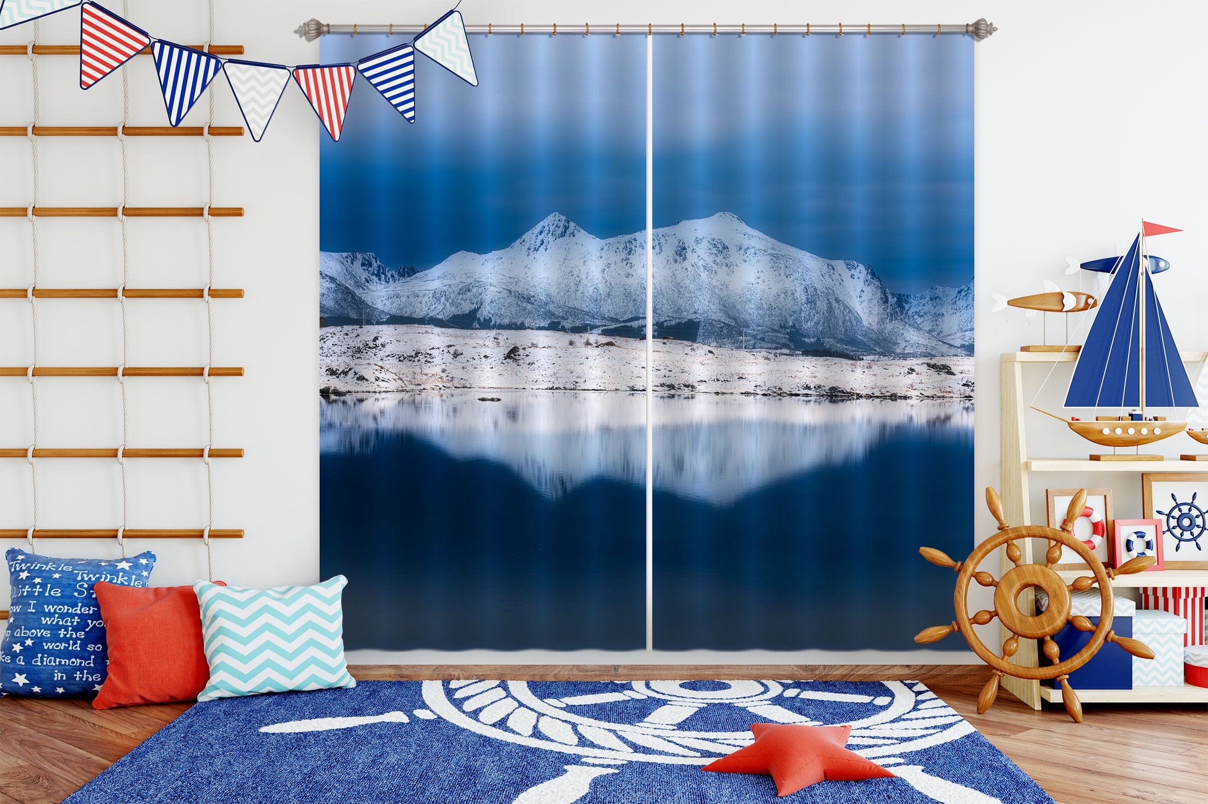 3D Iceberg 131 Marco Carmassi Curtain Curtains Drapes Curtains AJ Creativity Home 