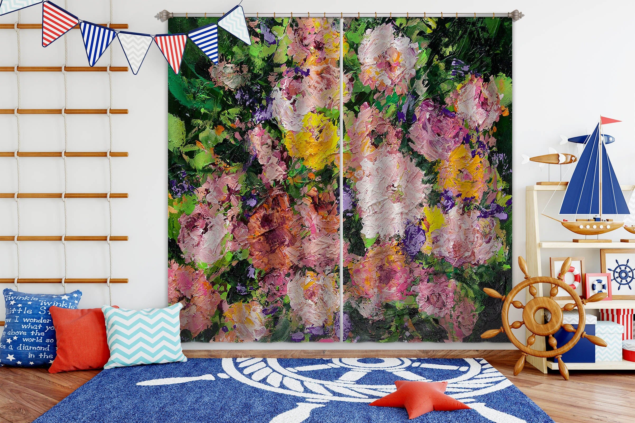 3D Heavenly Garden 275 Allan P. Friedlander Curtain Curtains Drapes Curtains AJ Creativity Home 