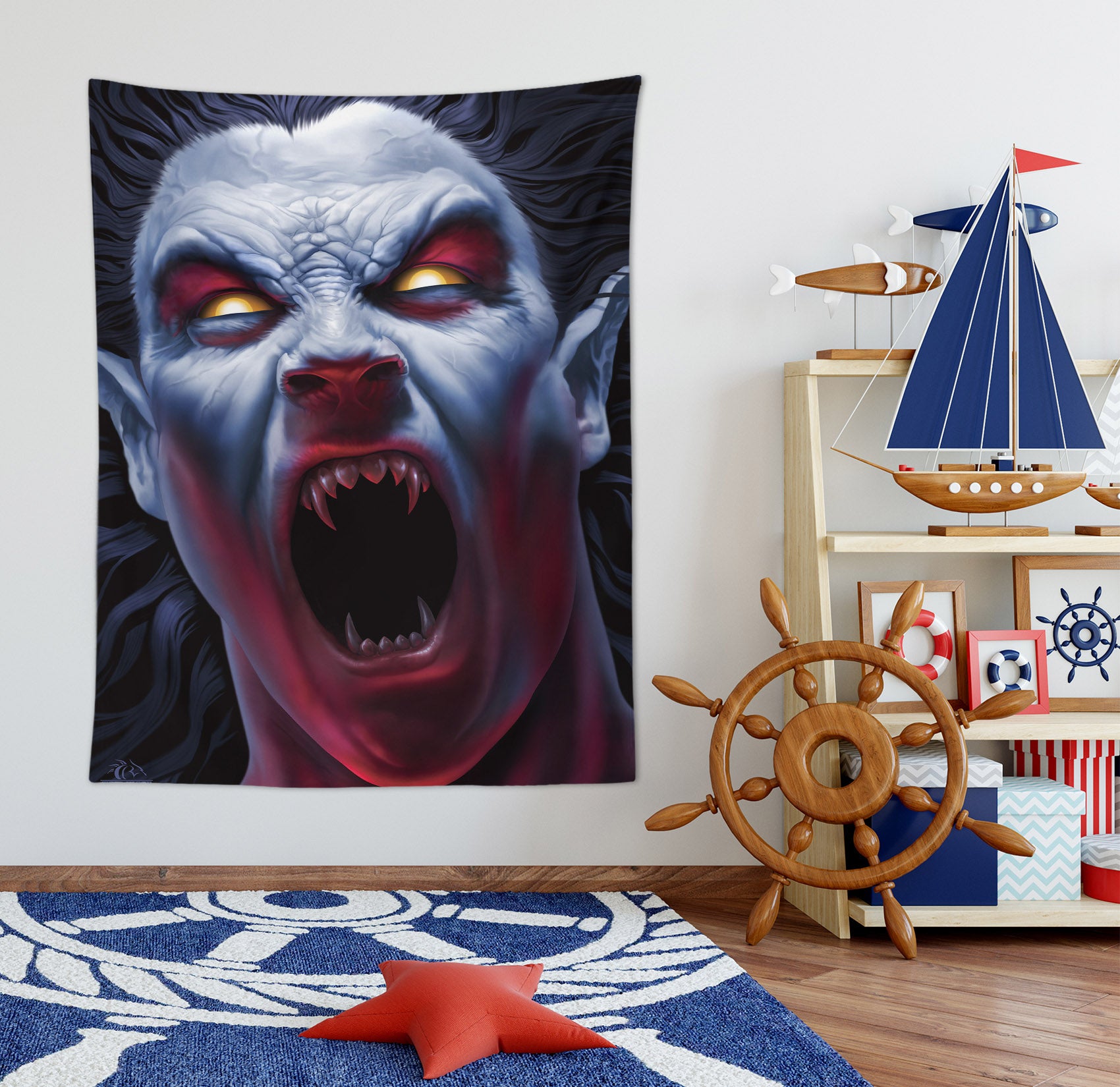 3D Monster 121168 Tom Wood Tapestry Hanging Cloth Hang