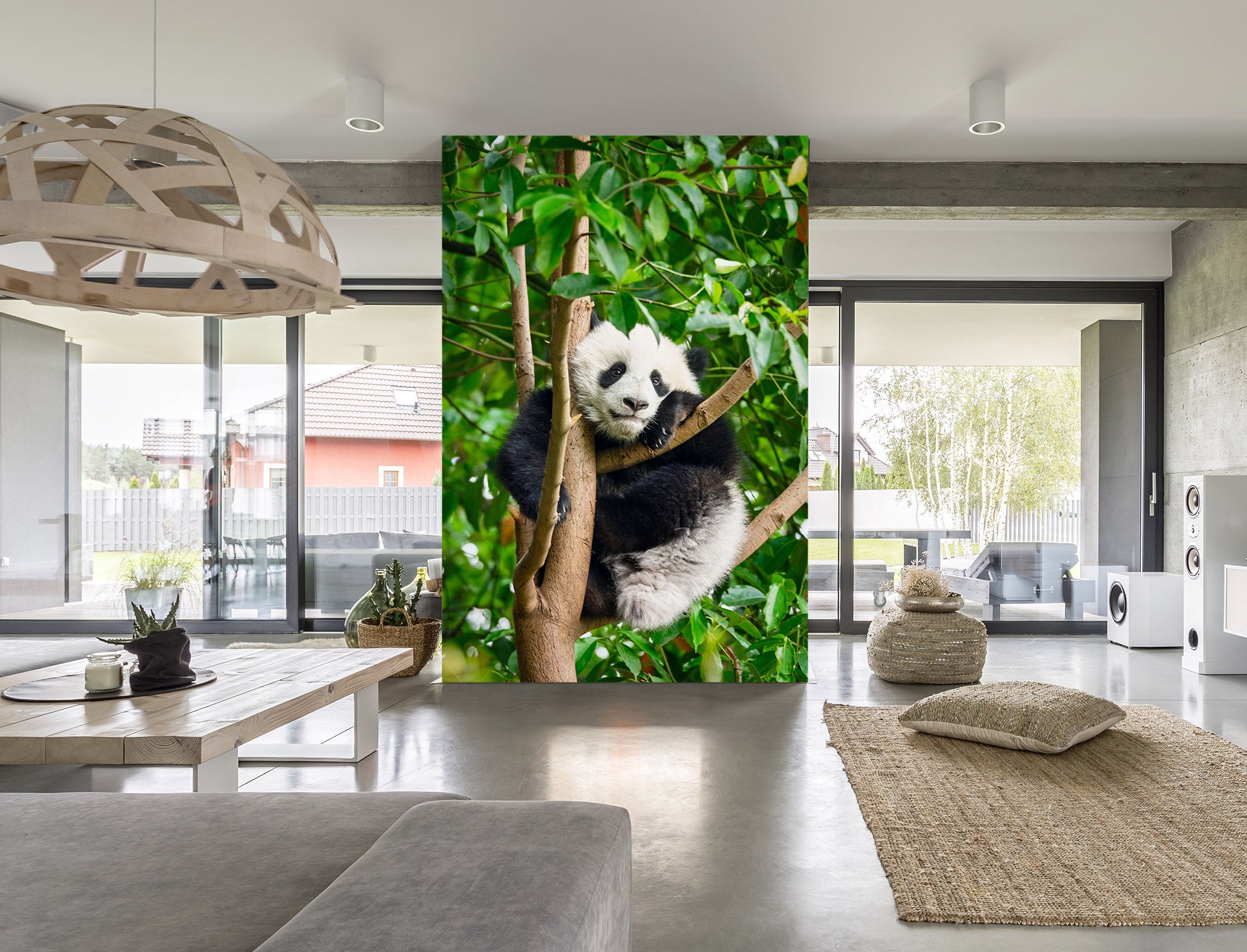 3D Panda Tree 58059 Wall Murals