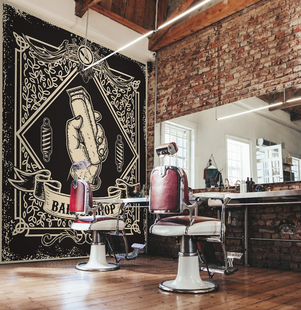 3D Razor Texture 115216 Barber Shop Wall Murals