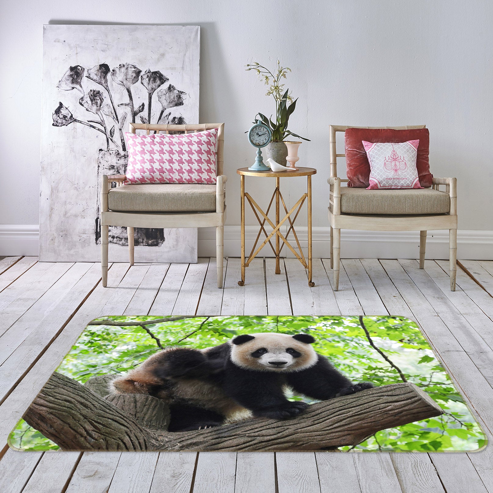 3D Tree Panda 68230 Animal Non Slip Rug Mat