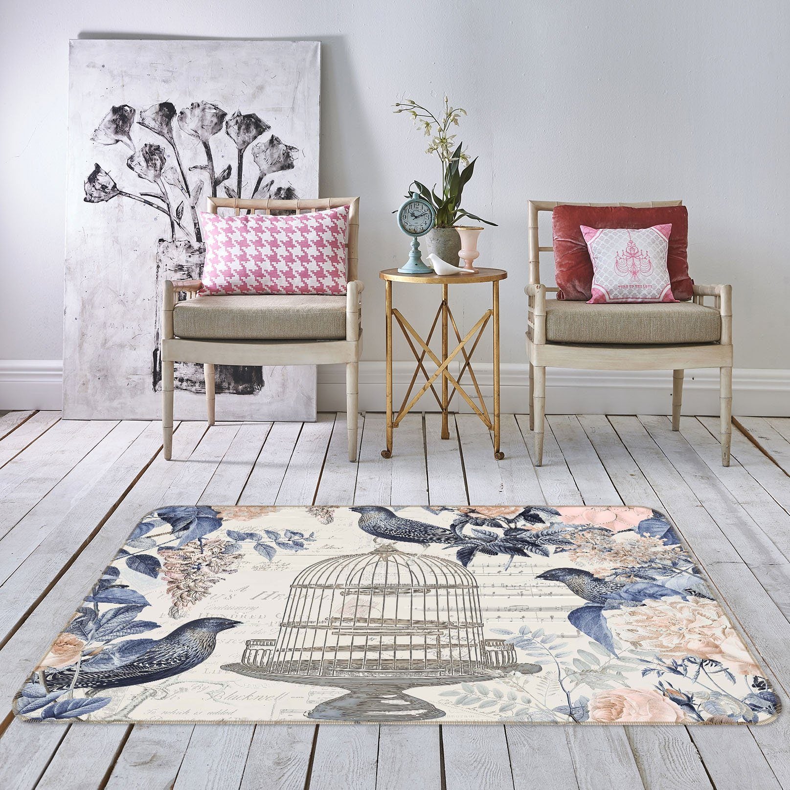 3D Bird Freedom 1006 Andrea haase Rug Non Slip Rug Mat Mat AJ Creativity Home 