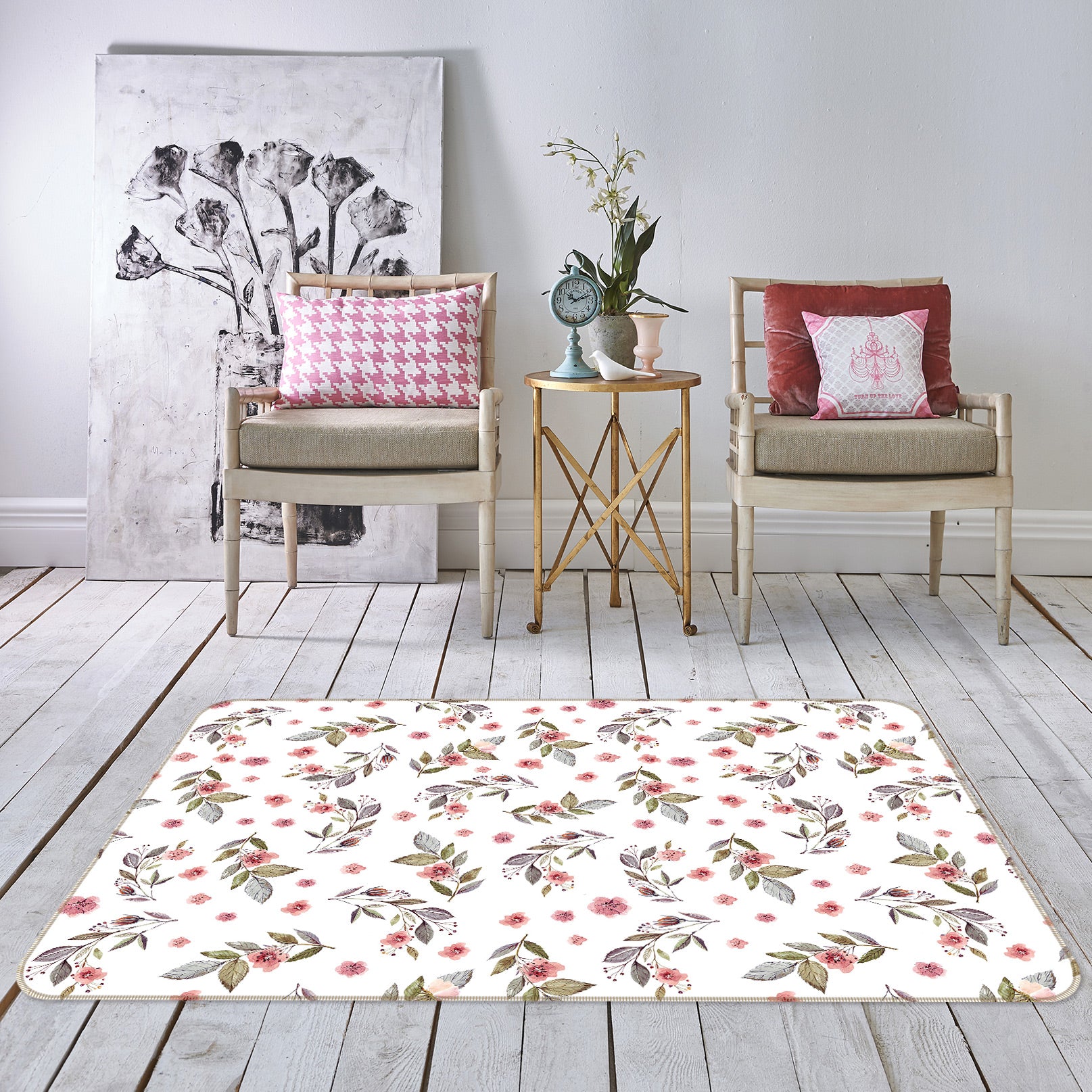 3D Red Plum 038 Uta Naumann Rug Non Slip Rug Mat