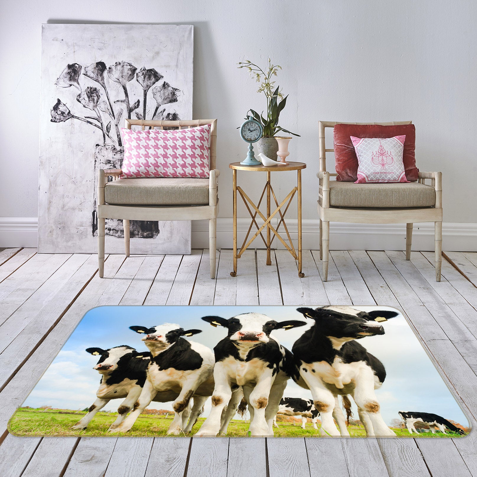 3D Cow Herd 68190 Animal Non Slip Rug Mat