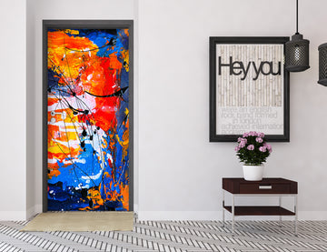 3D Colorful 21165 Door Mural