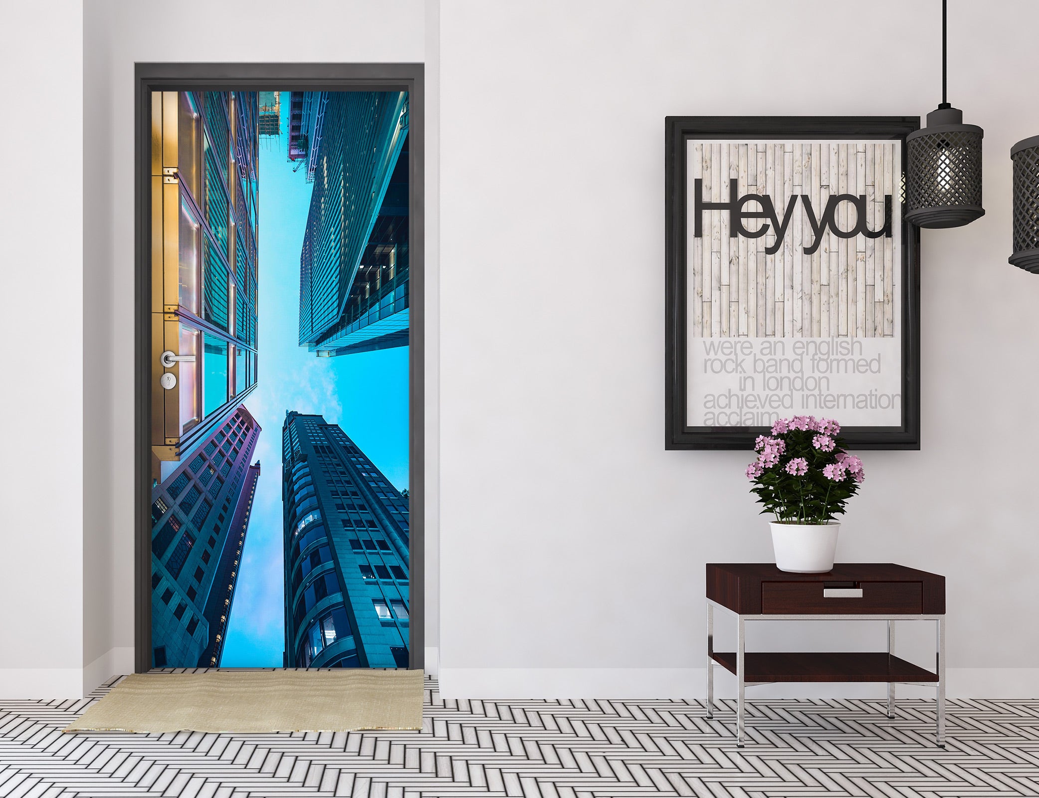 3D City Building 23066 Door Mural