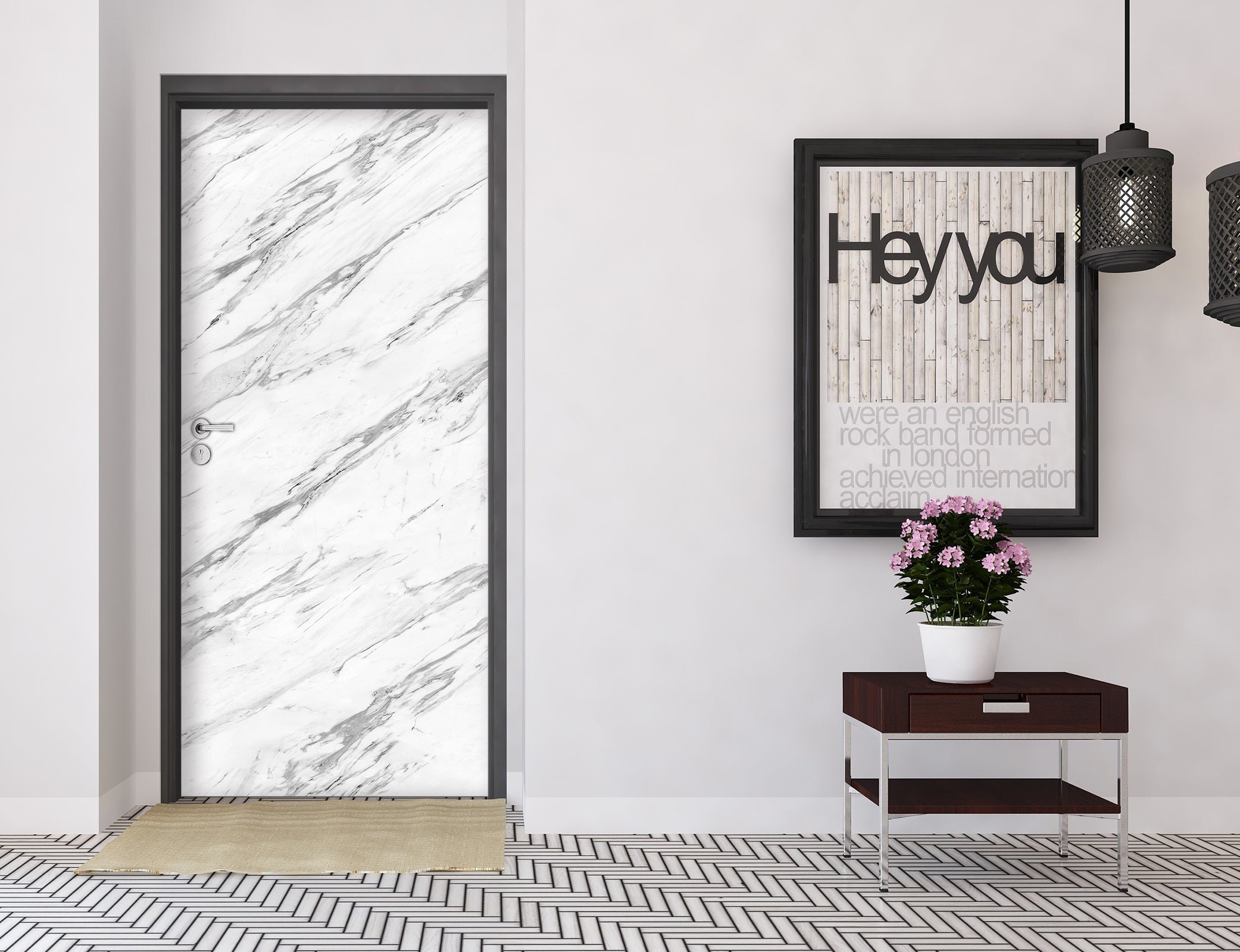 3D Marble Pattern 21181 Door Mural