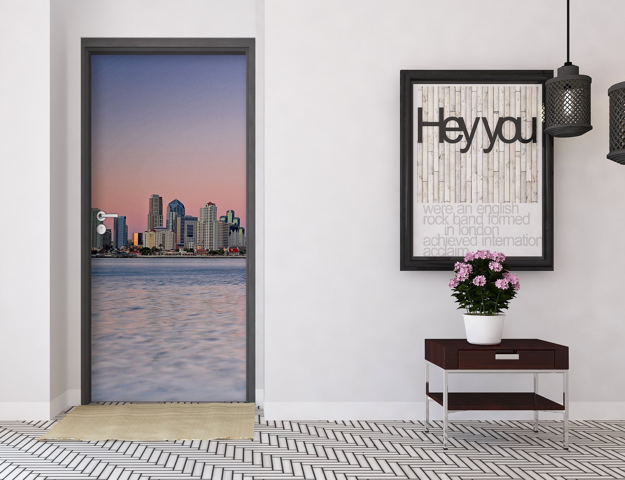 3D Harbour Building 110217 Kathy Barefield Door Mural