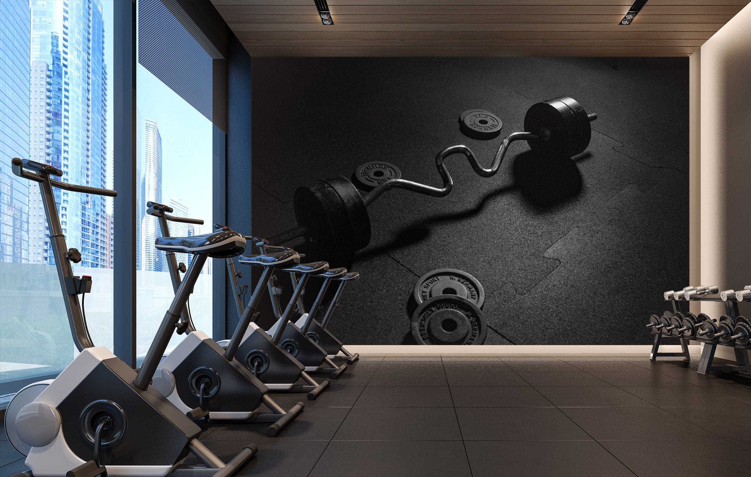 3D Fitness Equipment 205 Wall Murals Wallpaper AJ Wallpaper 2 