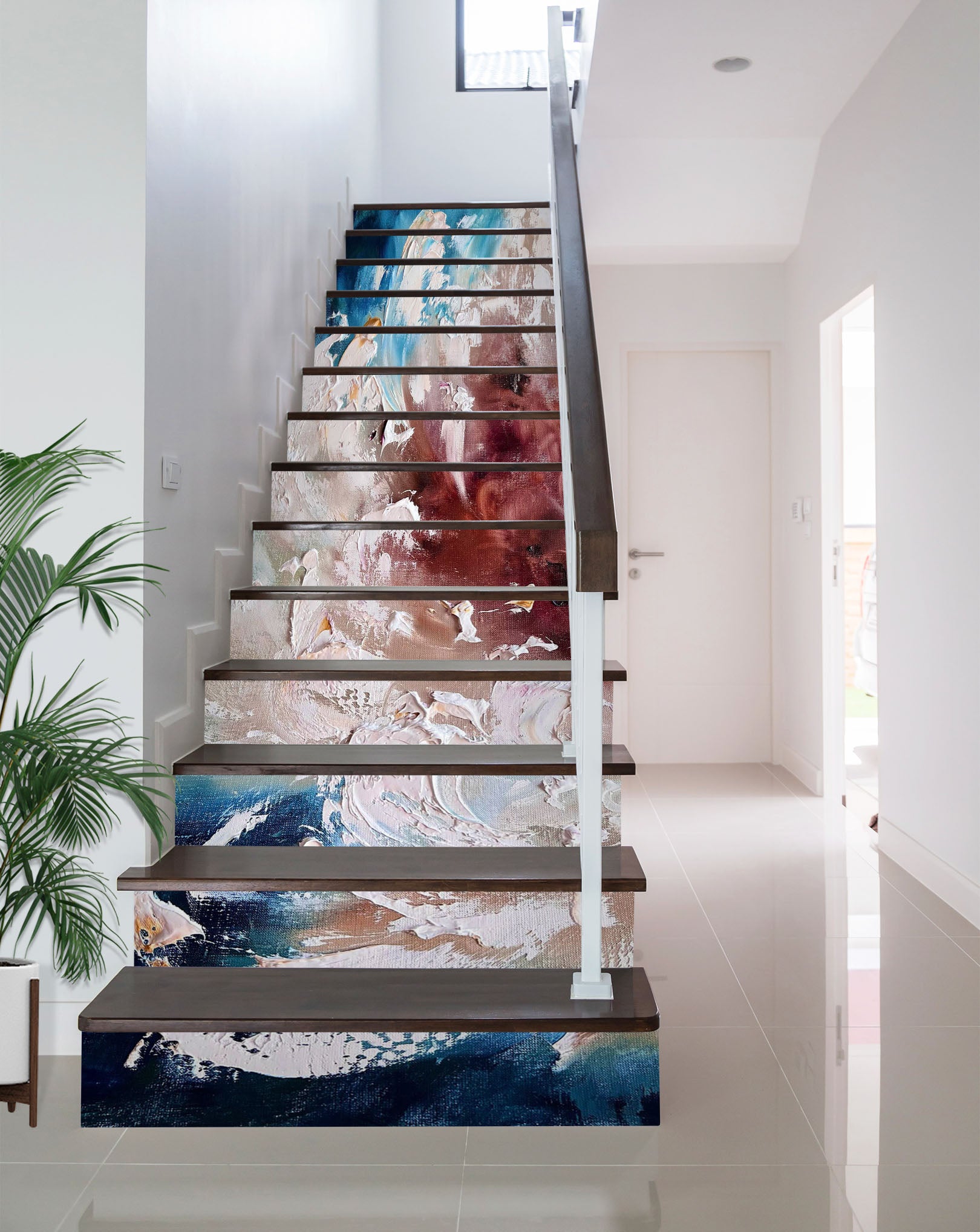 3D Pigment Painting 834 Skromova Marina Stair Risers