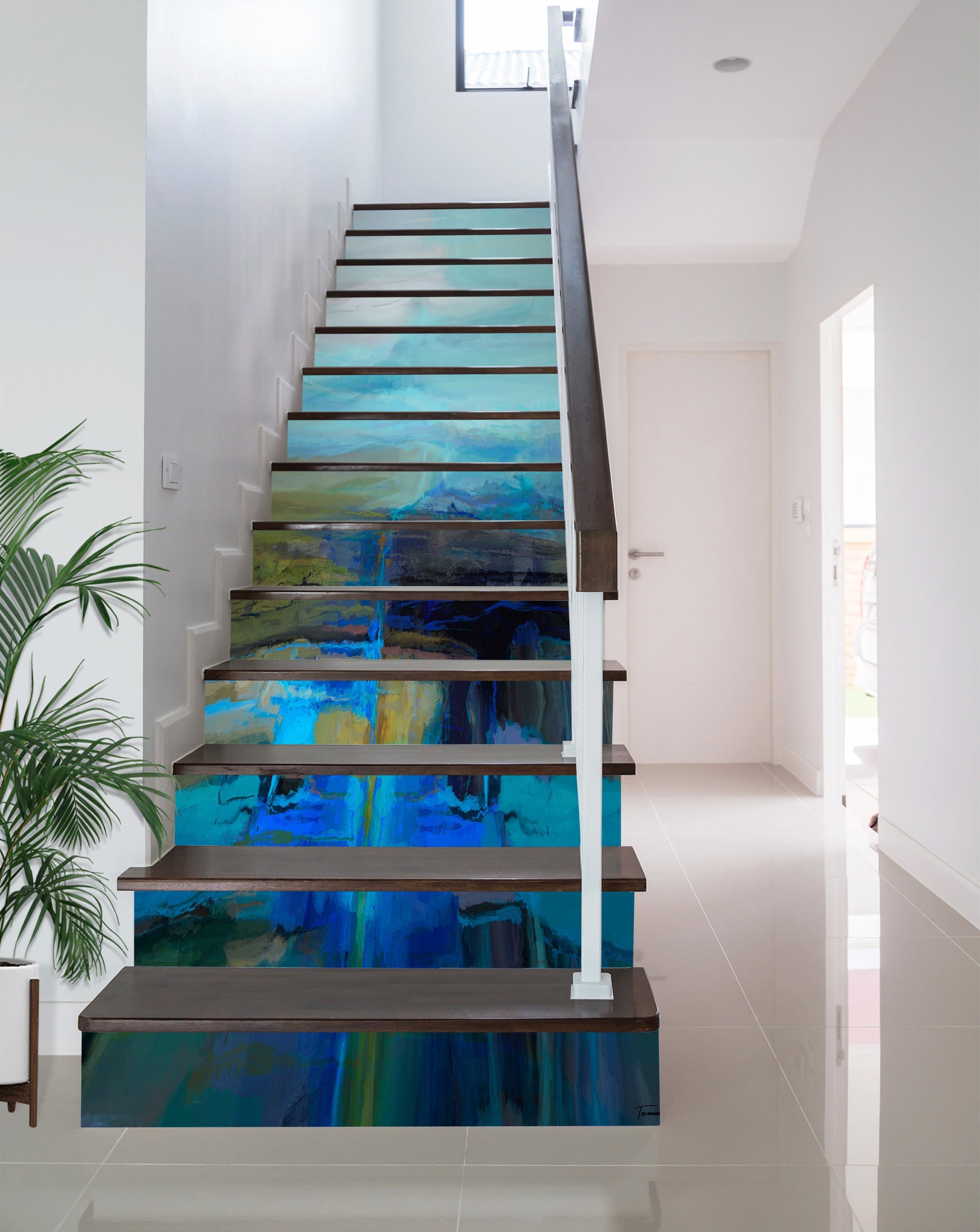 3D Pigment Blue 9474 Michael Tienhaara Stair Risers