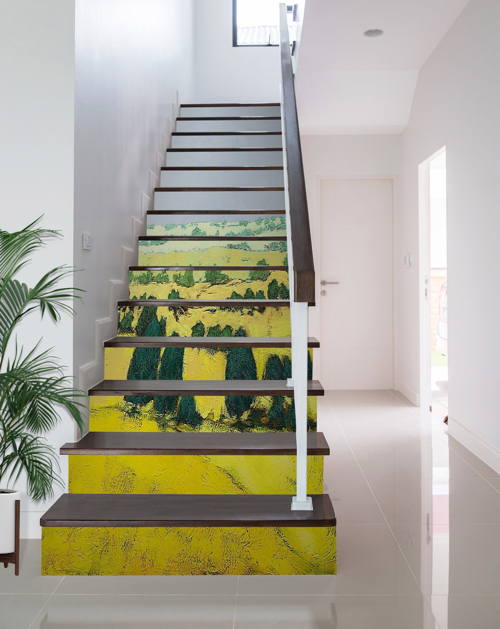 3D Yellow Field Trees 89138 Allan P. Friedlander Stair Risers