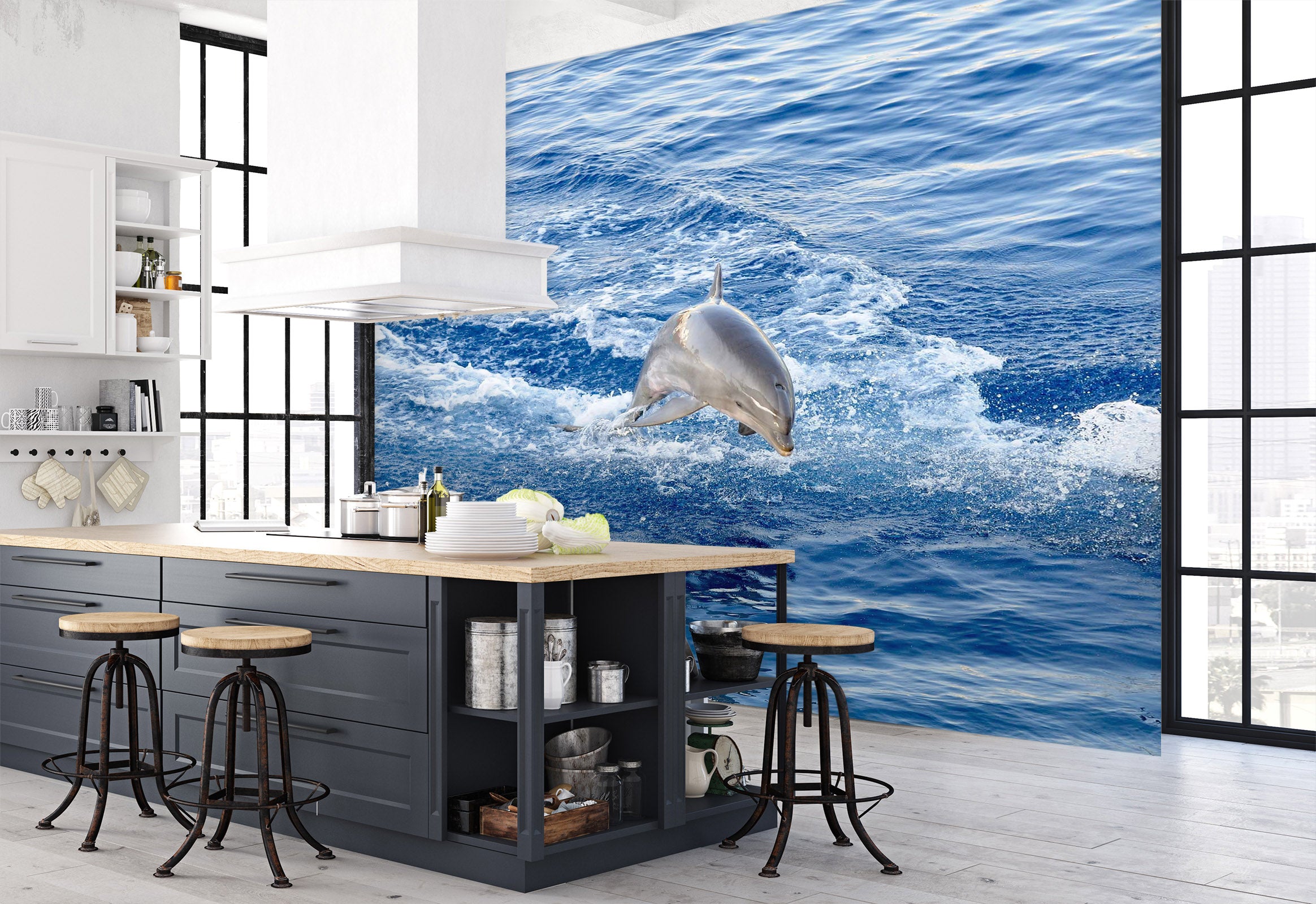 3D Sea Fins 2029 Wall Murals