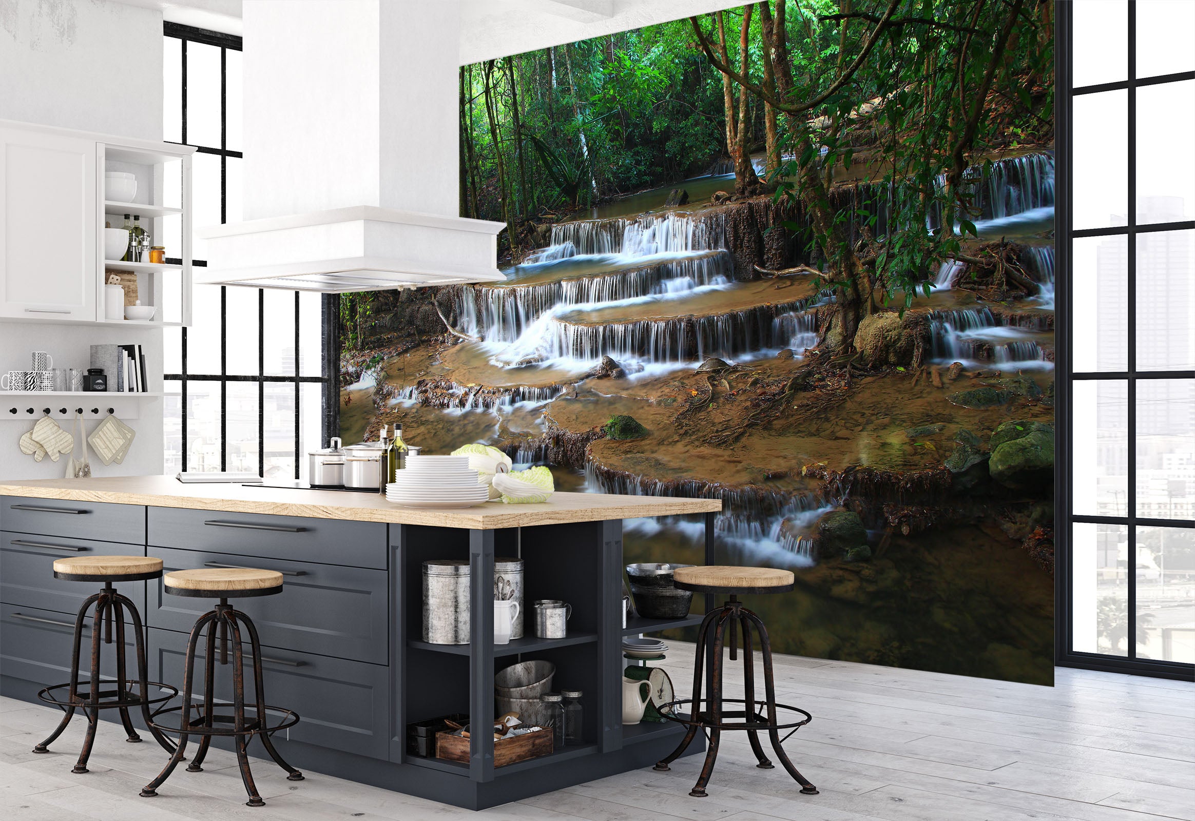 3D Stone Water 58144 Wall Murals