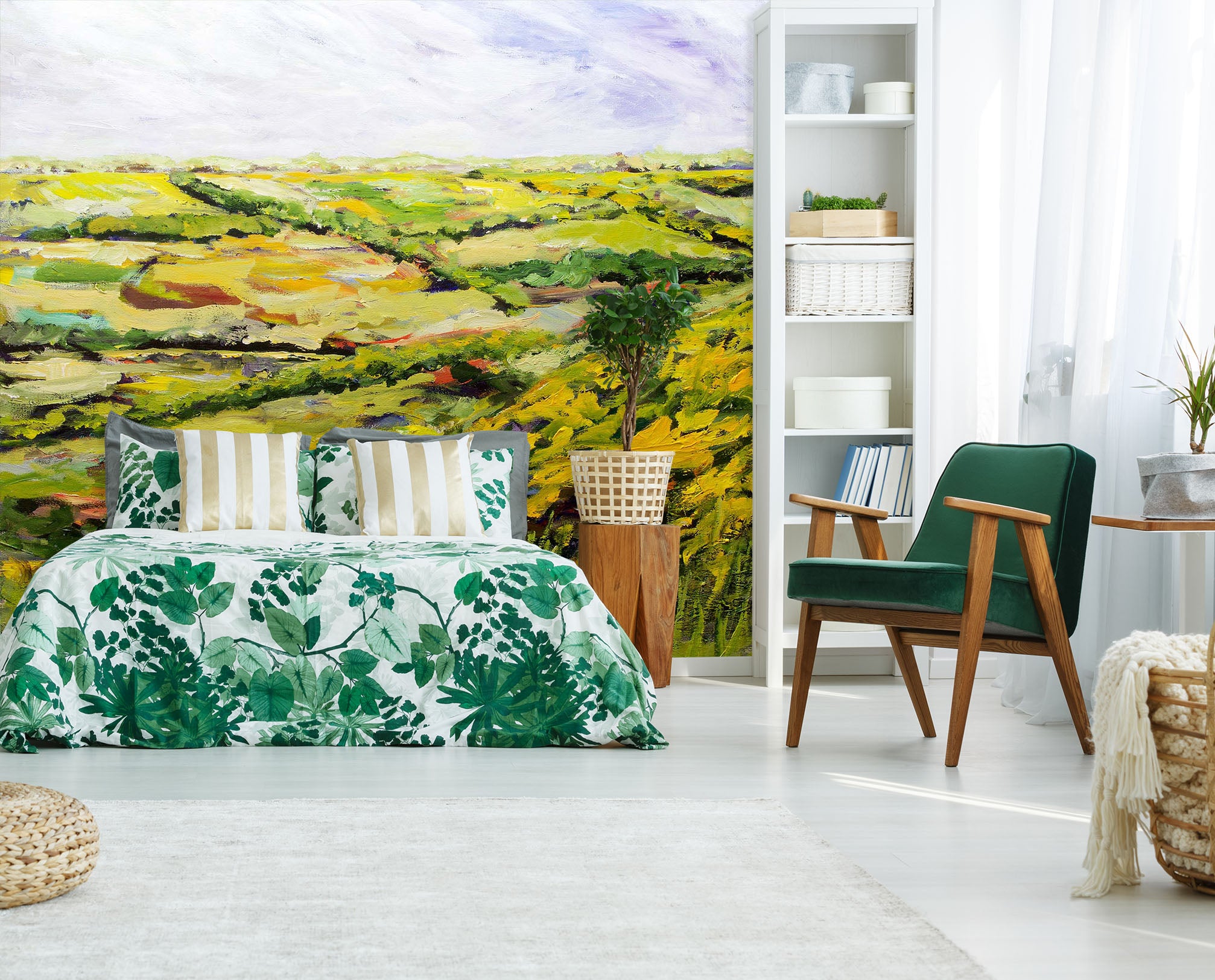 3D Green Field 214 Allan P. Friedlander Wall Mural Wall Murals