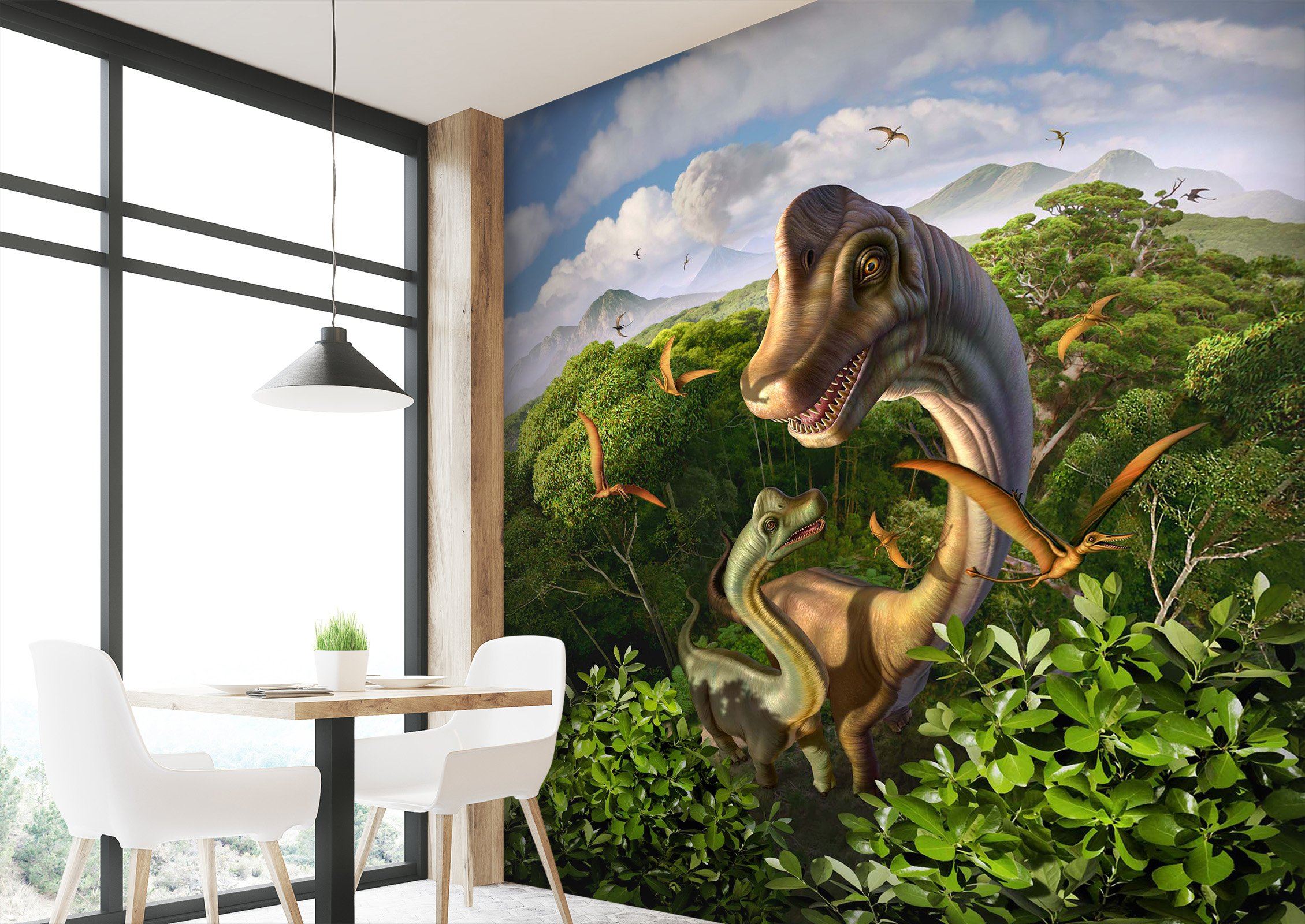 3D Brachiosaurus 1404 Jerry LoFaro Wall Mural Wall Murals Wallpaper AJ Wallpaper 2 