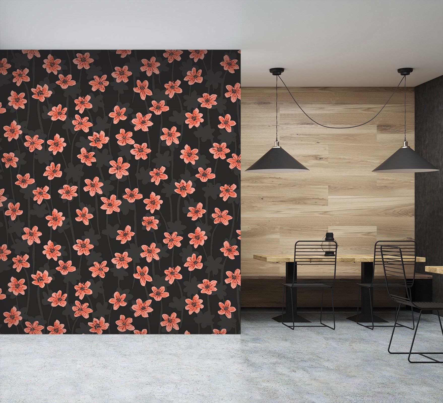 3D Floral Pattern 12082 Kashmira Jayaprakash Wall Mural Wall Murals