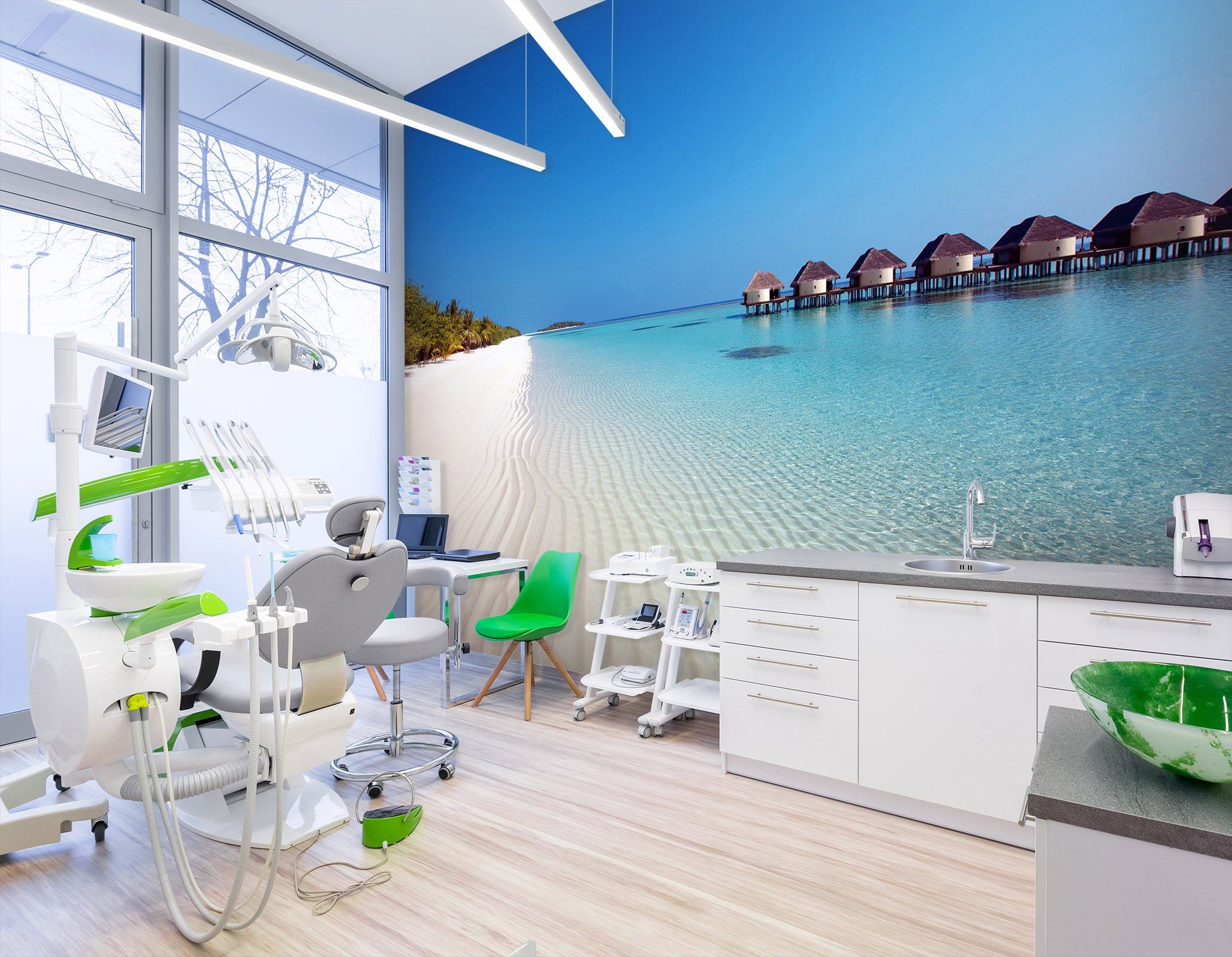 3D Beach Seascape 014 Wall Murals Wallpaper AJ Wallpaper 2 