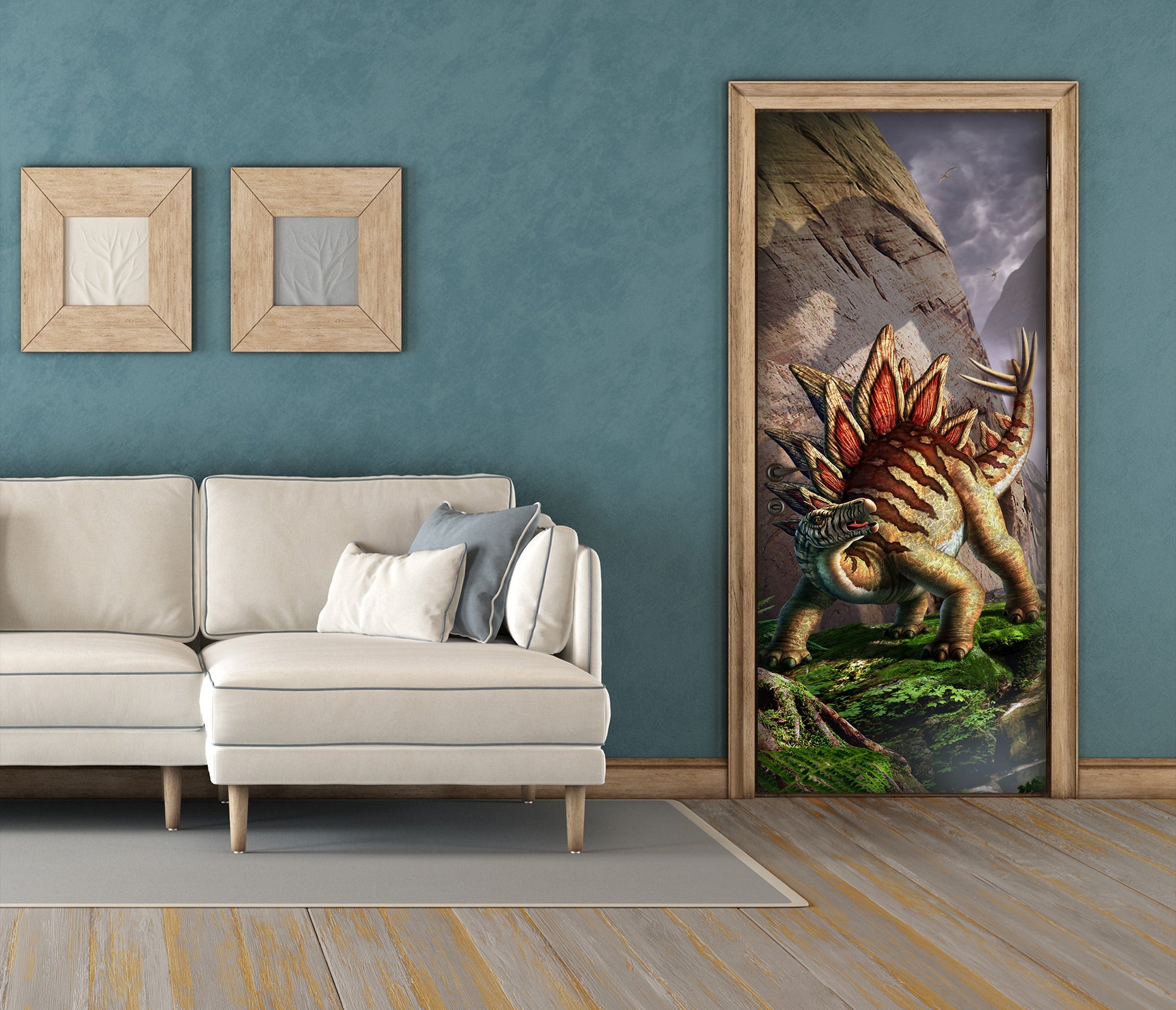 3D Lizard Dragon 4634 Jerry LoFaro Door Mural