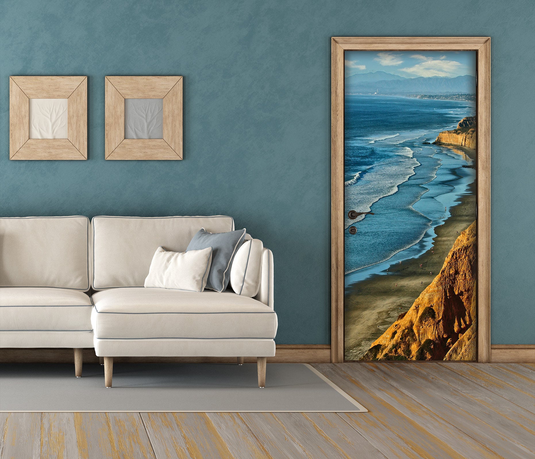 3D Seaside Tide 11112 Kathy Barefield Door Mural