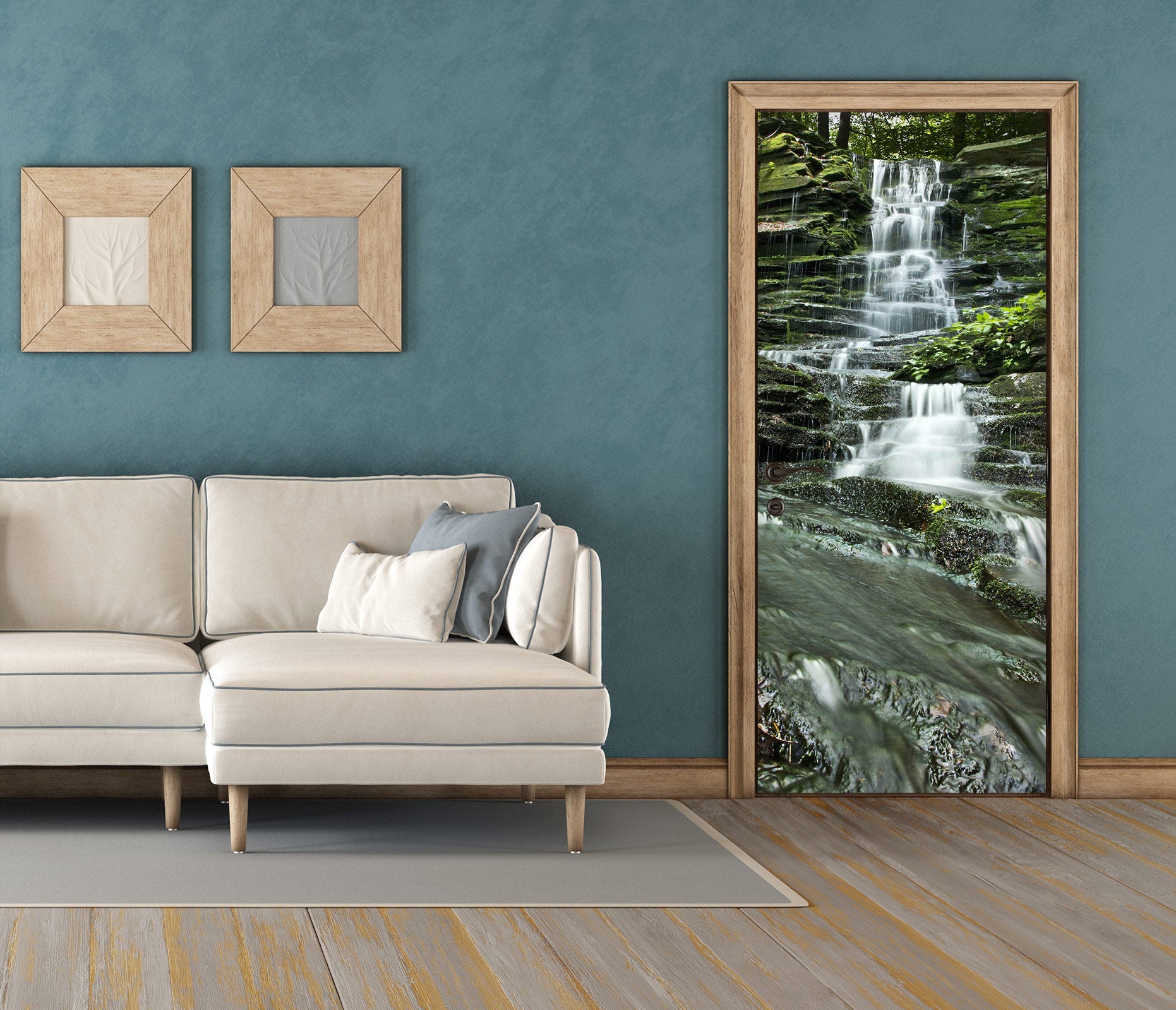 3D Running Water 24041 Door Mural