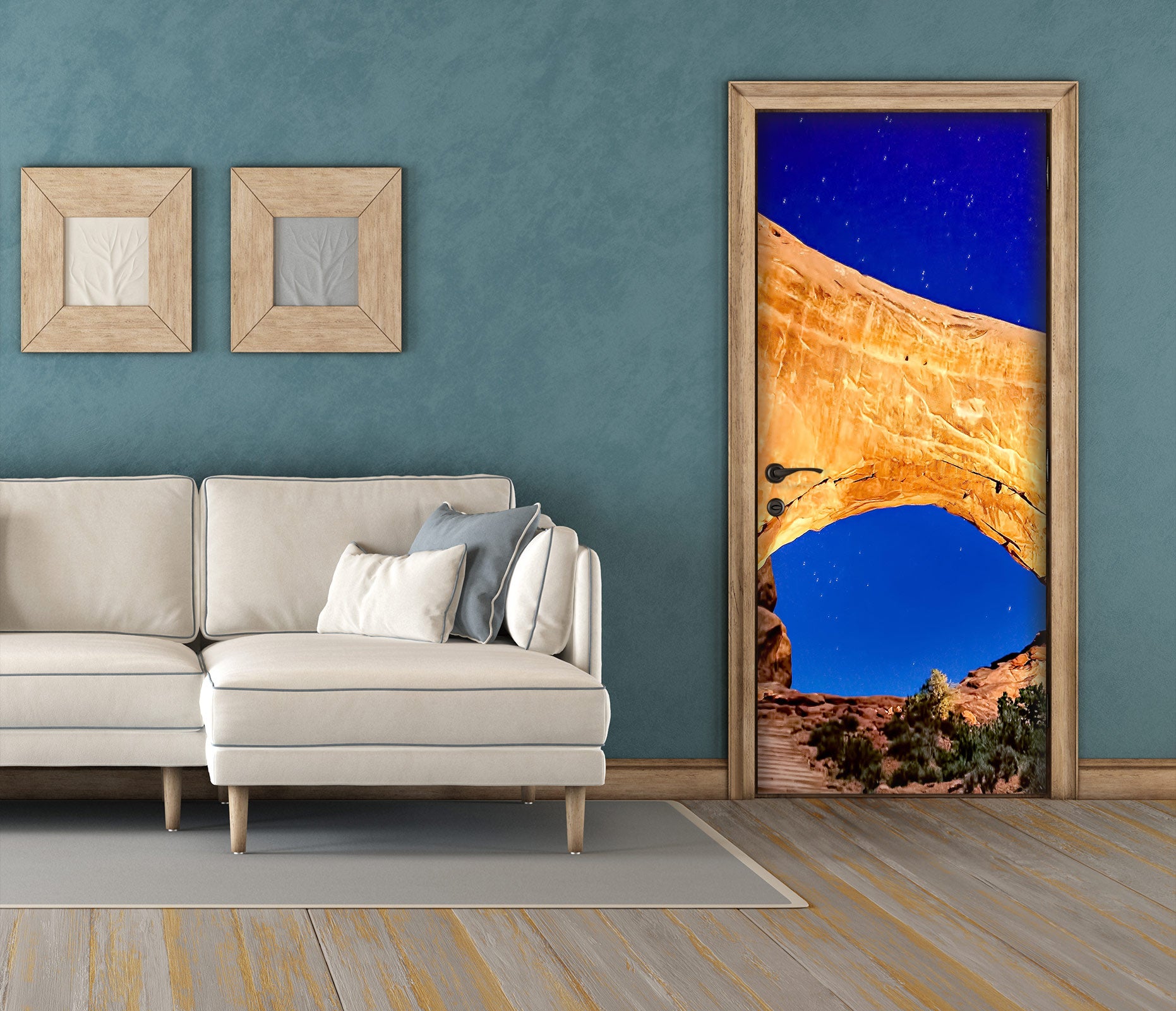 3D Rock Stone 10853 Beth Sheridan Door Mural