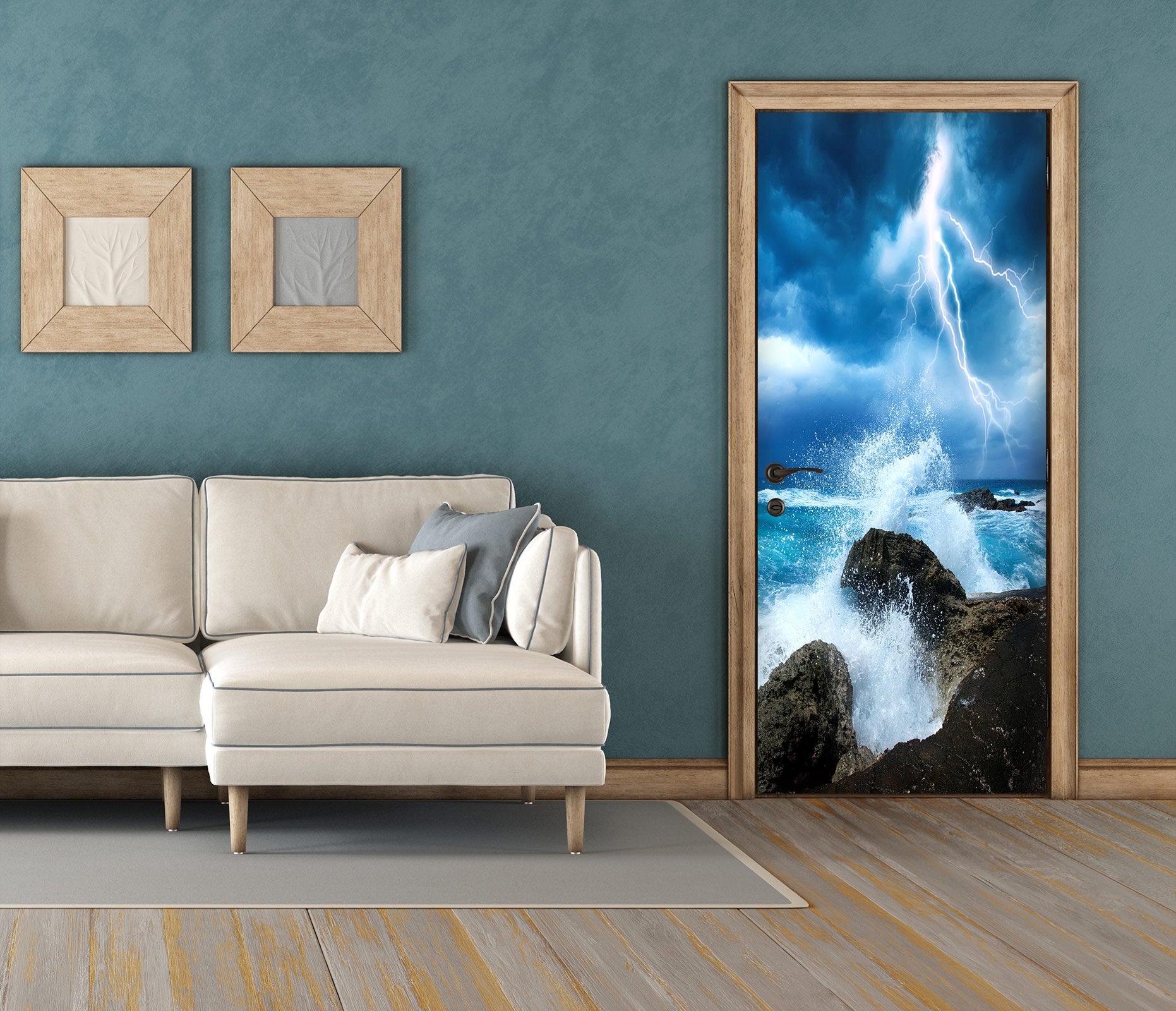 3D Lightning 23173 Door Mural