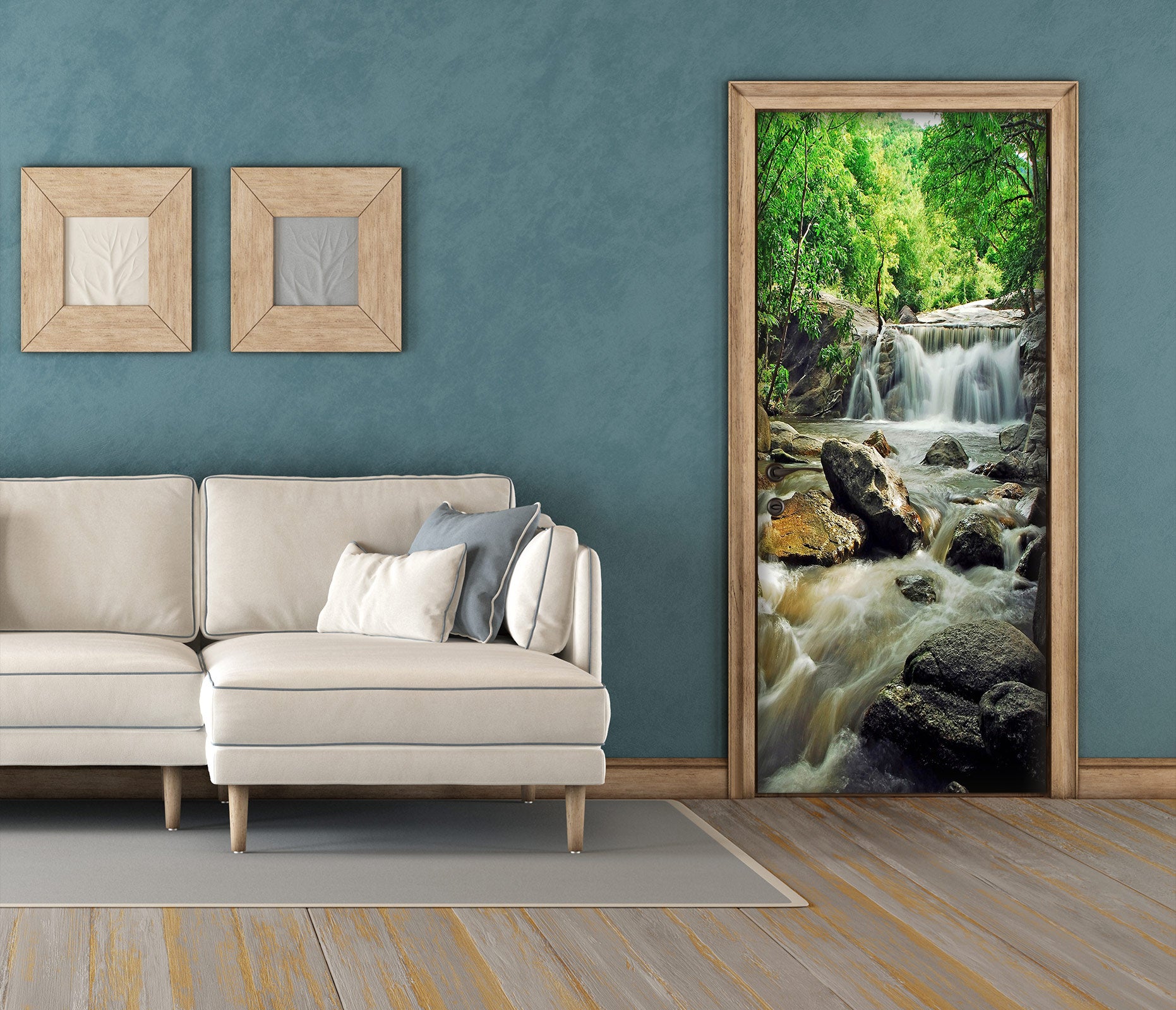 3D Stream Water 23014 Door Mural