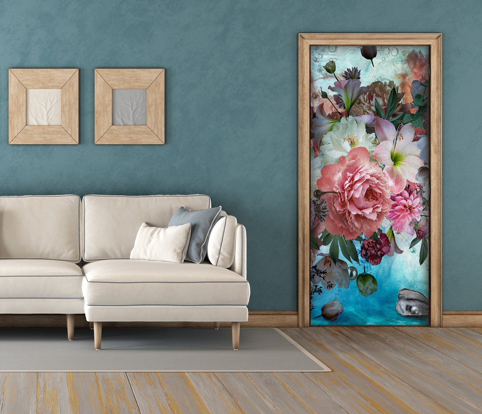 3D Flowers 107155 Beth Sheridan Door Mural