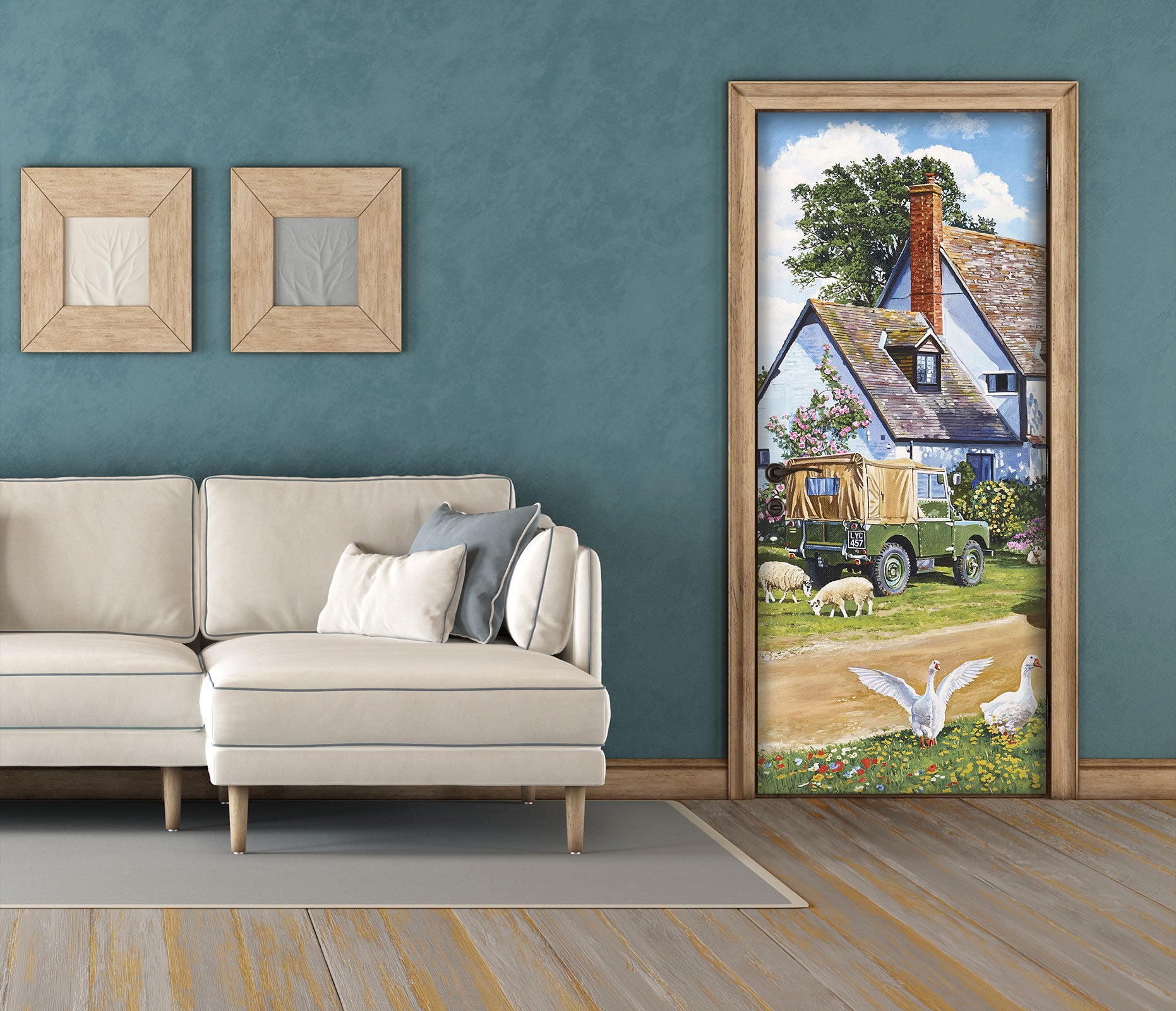 3D Family Farm 4634 Trevor Mitchell Door Mural