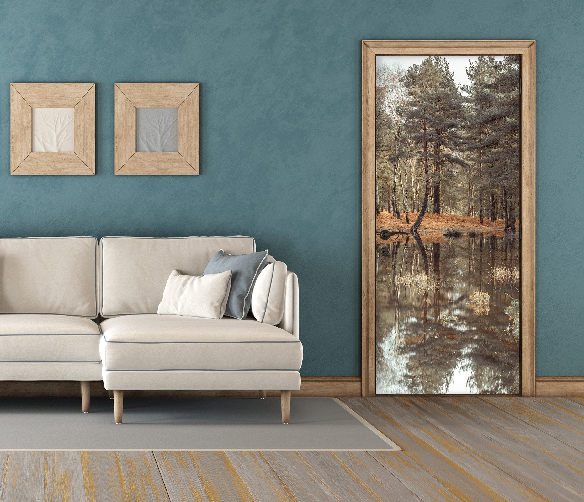 3D Pine Forest 5137 Assaf Frank Door Mural