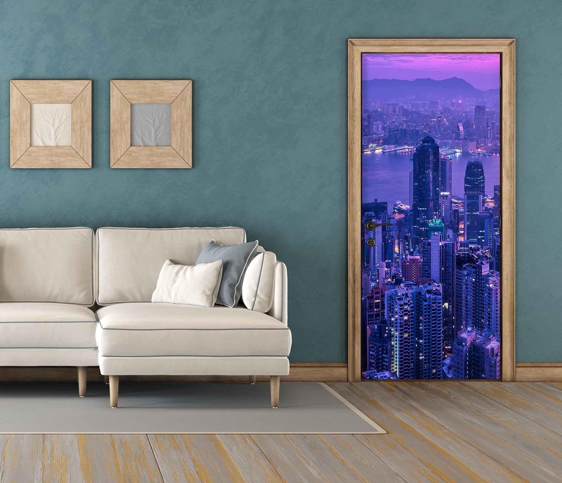 3D City Buildings 119134 Marco Carmassi Door Mural