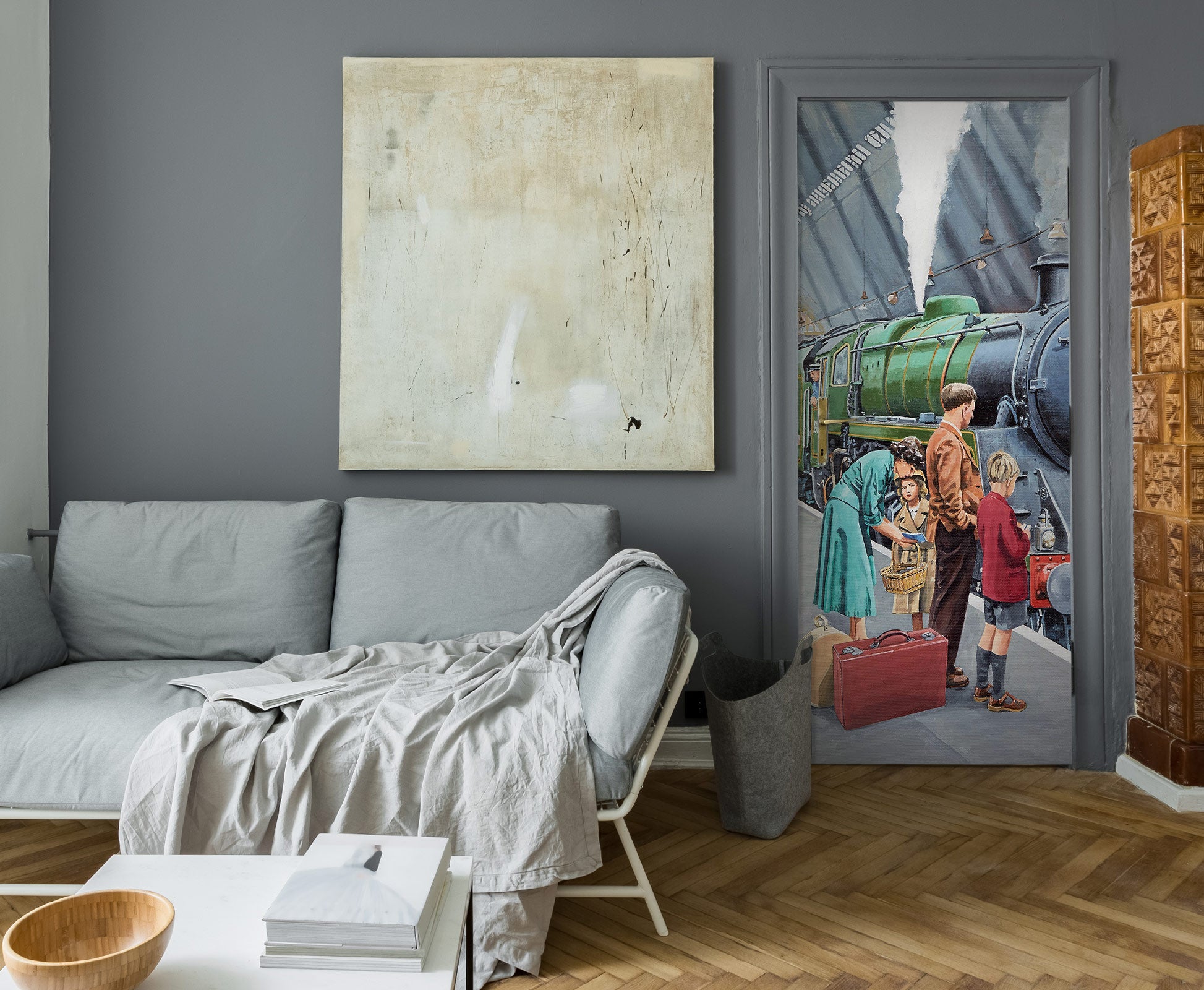 3D Train Passenger 103136 Trevor Mitchell Door Mural