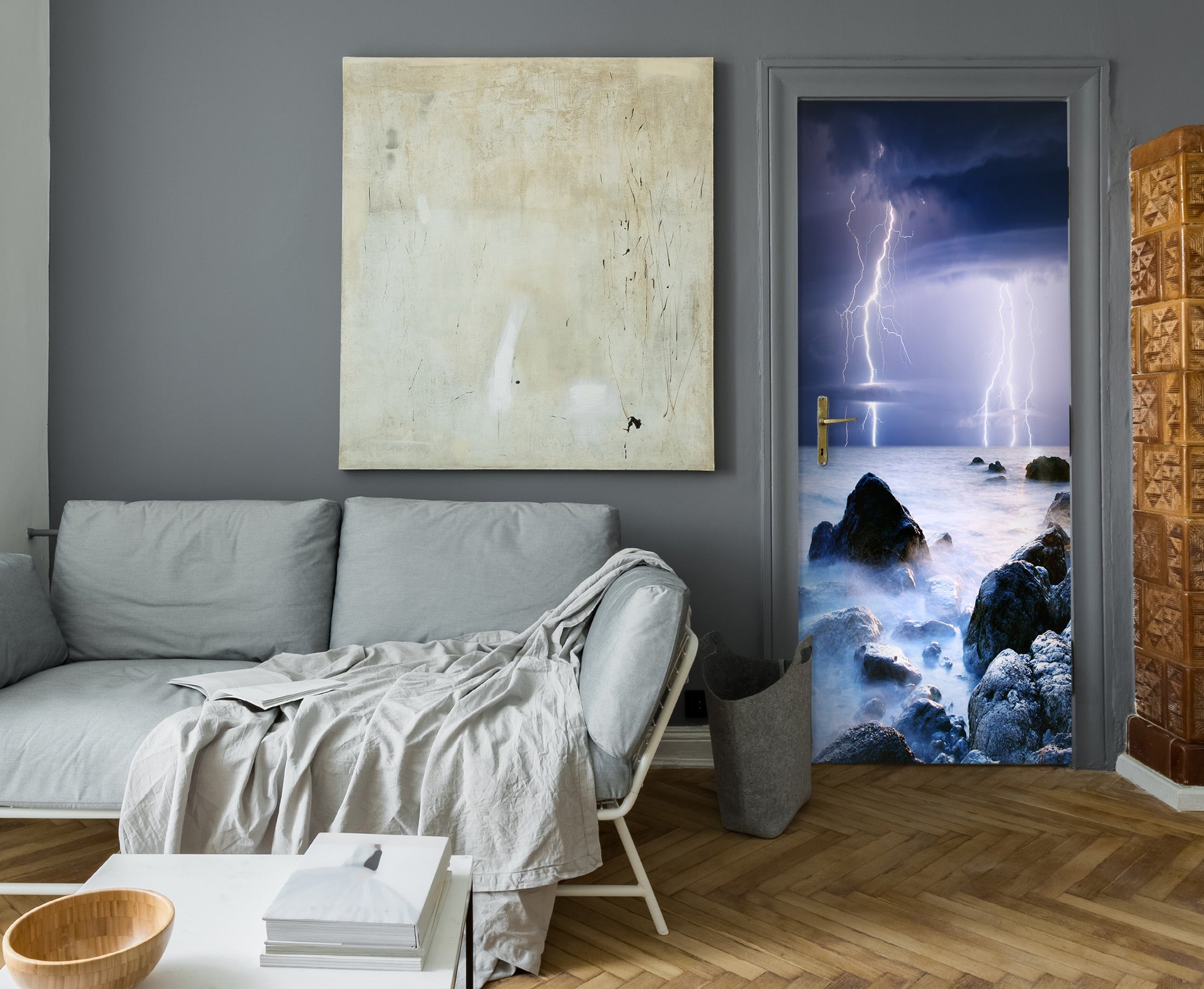 3D Lightning 23171 Door Mural