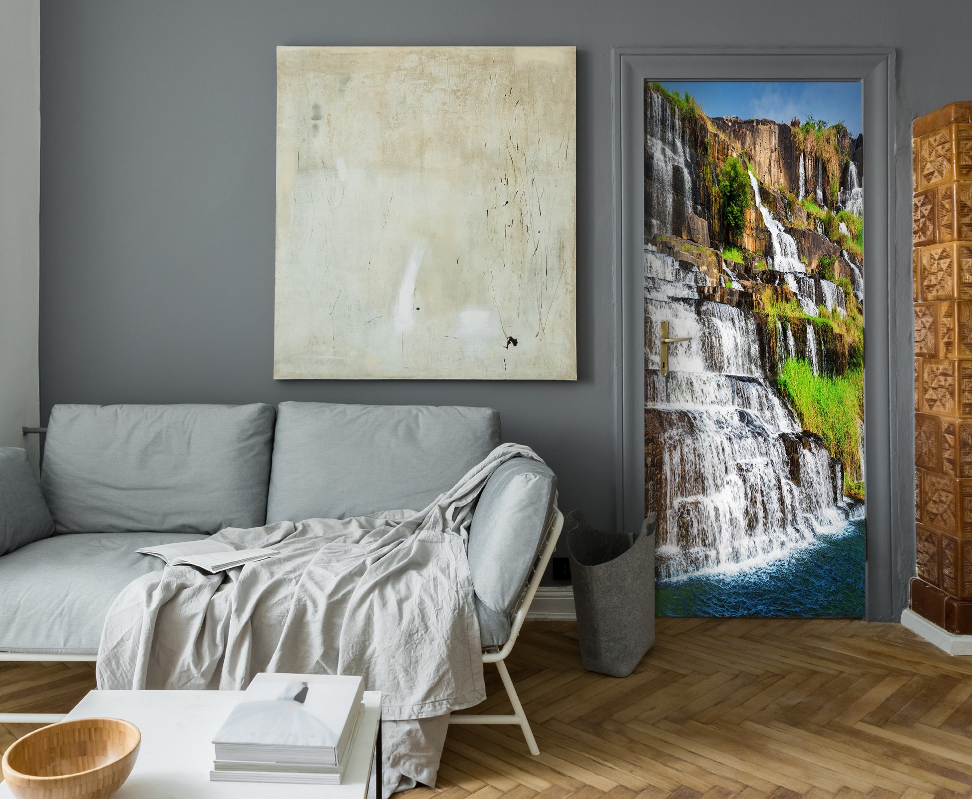 3D Waterfall 23093 Door Mural