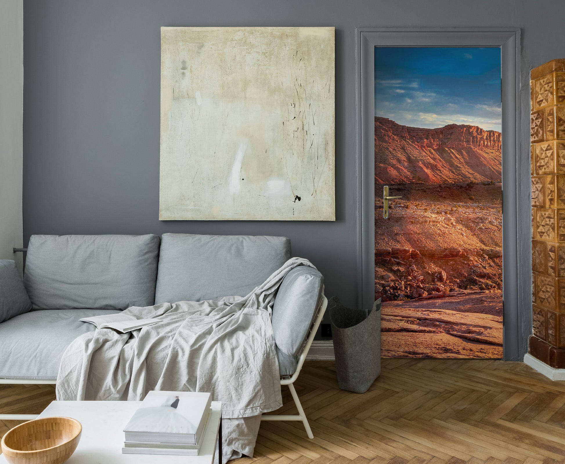 3D Desert Sandstone 107157 Beth Sheridan Door Mural