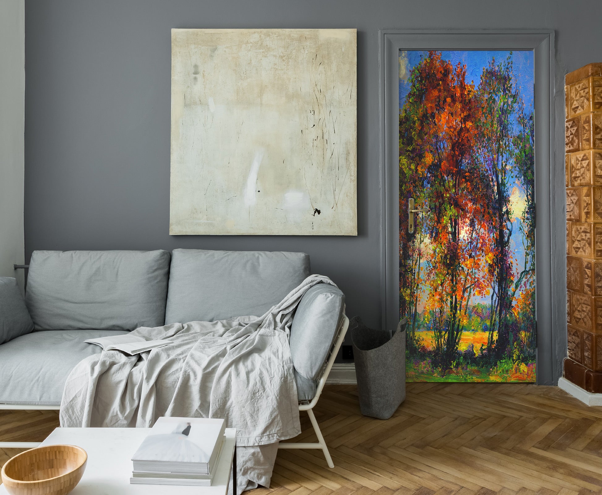 3D Maple Tree 225 Door Mural