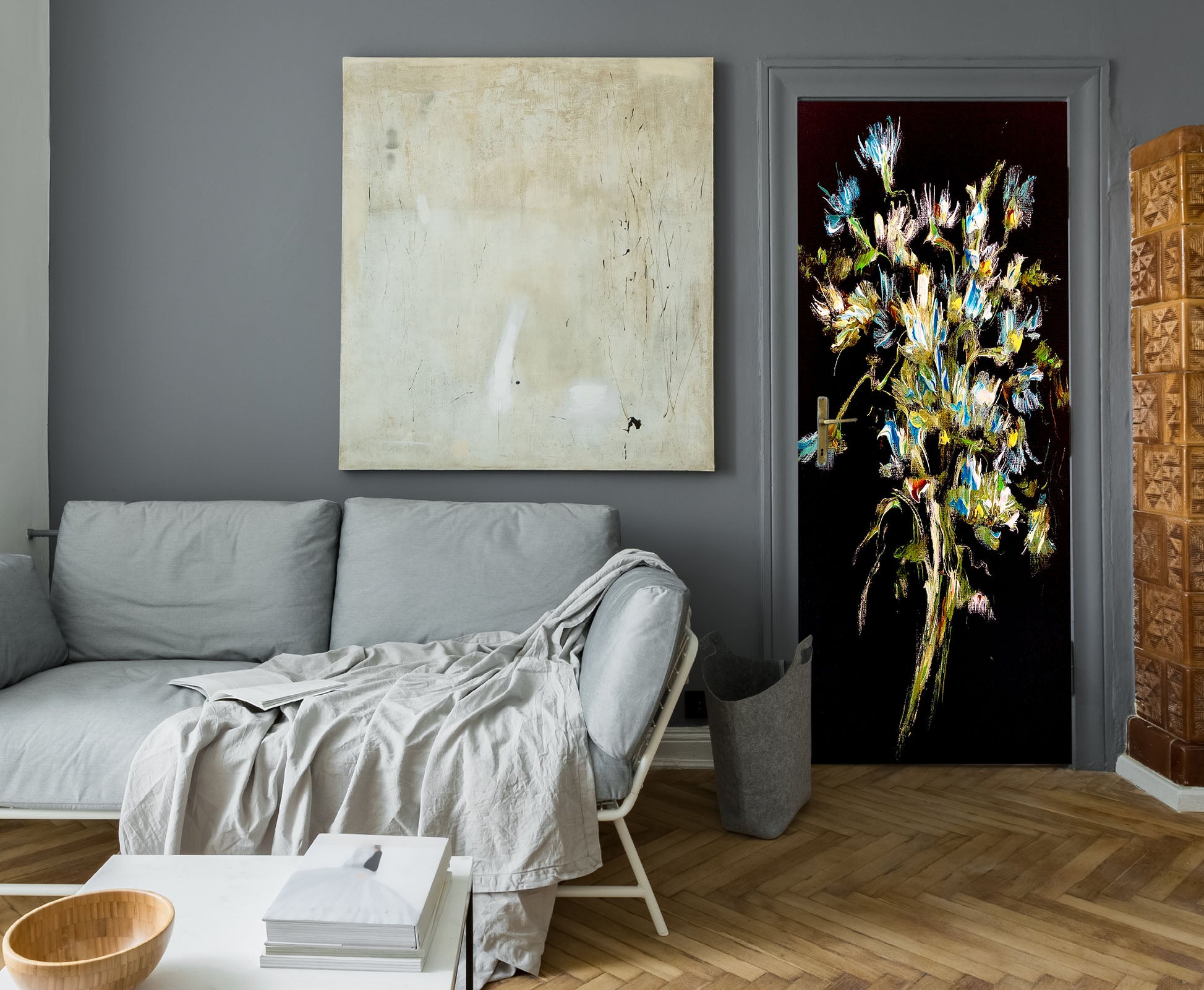 3D Colour Bouquet 3274 Skromova Marina Door Mural