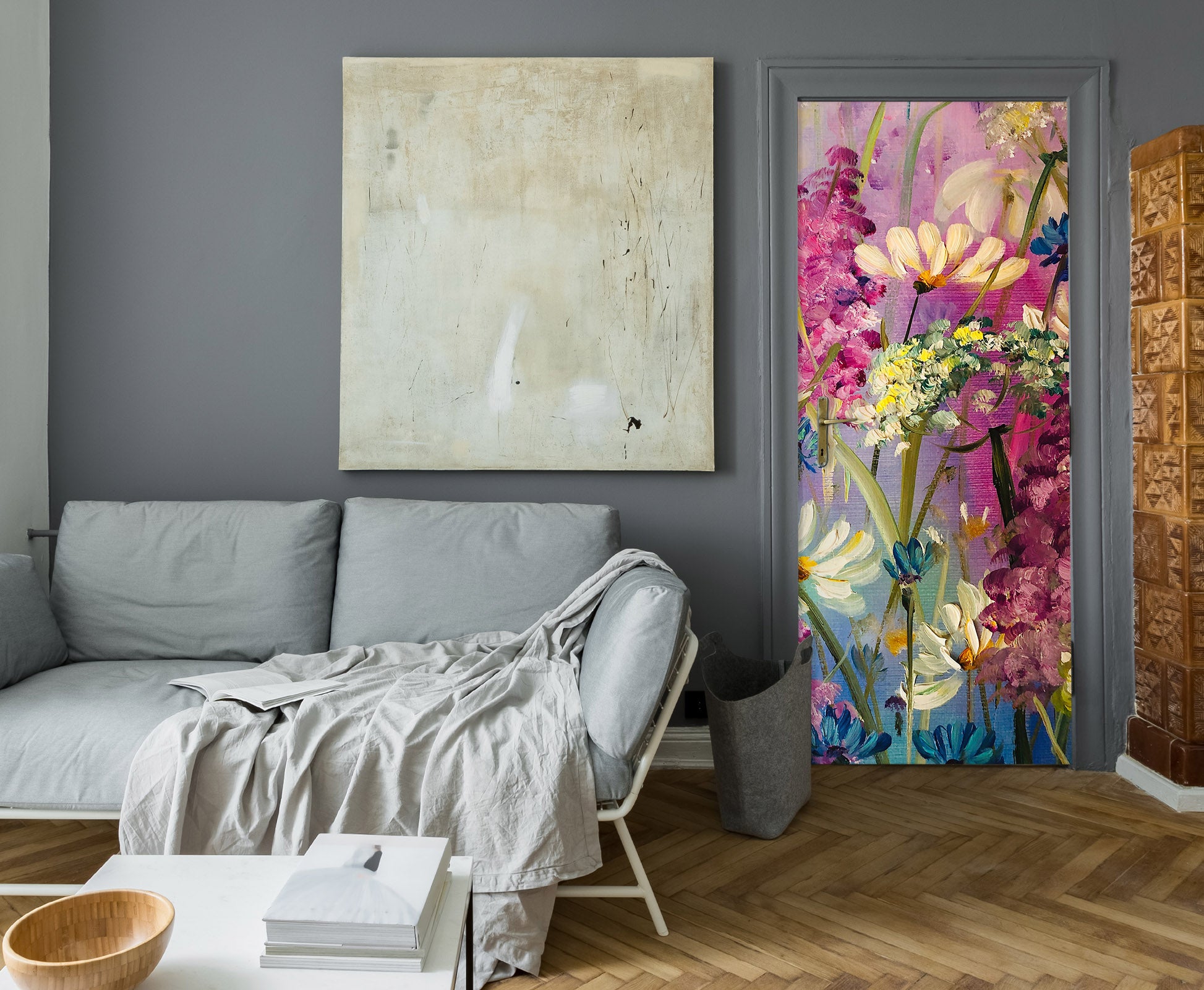 3D Oil Painting Petal 3254 Skromova Marina Door Mural